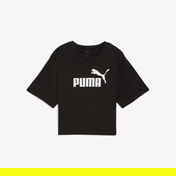 Puma Ess Cropped No 1 Logo Kadın Siyah T-Shirt