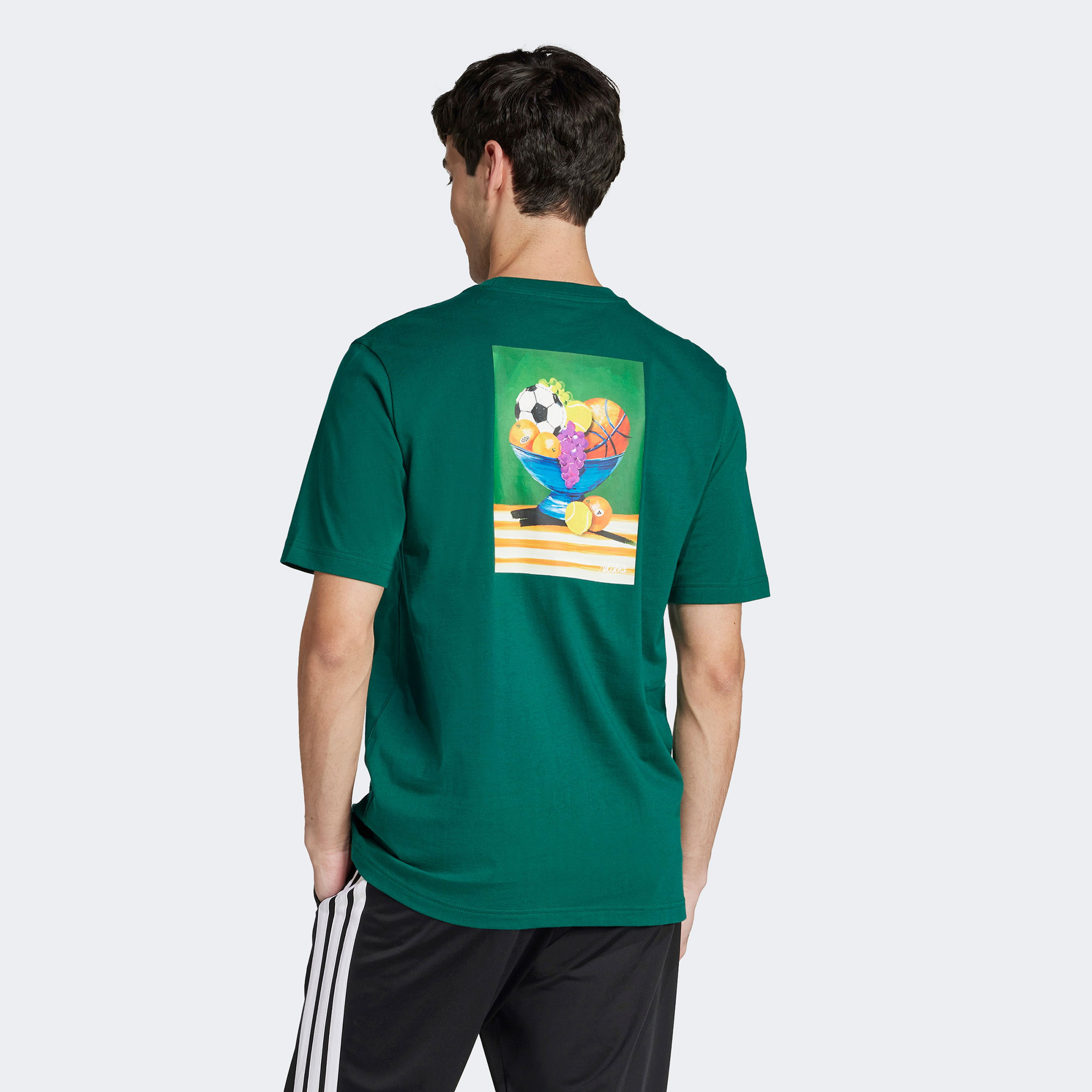 adidas Lounge Still Life Bowl Graphic Erkek Yeşil T-Shirt