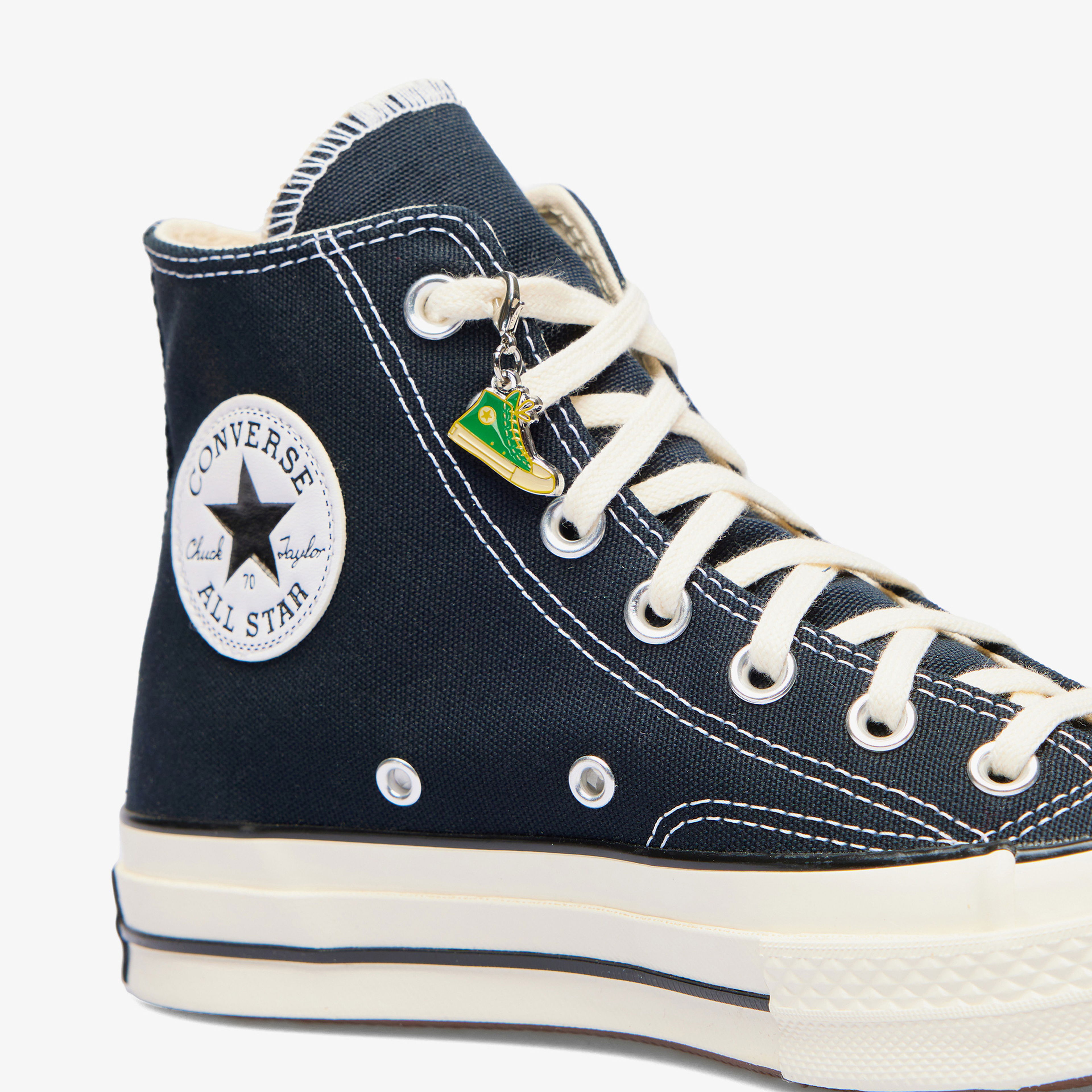 Converse Ayakkabı Desenli Yeşil Charm