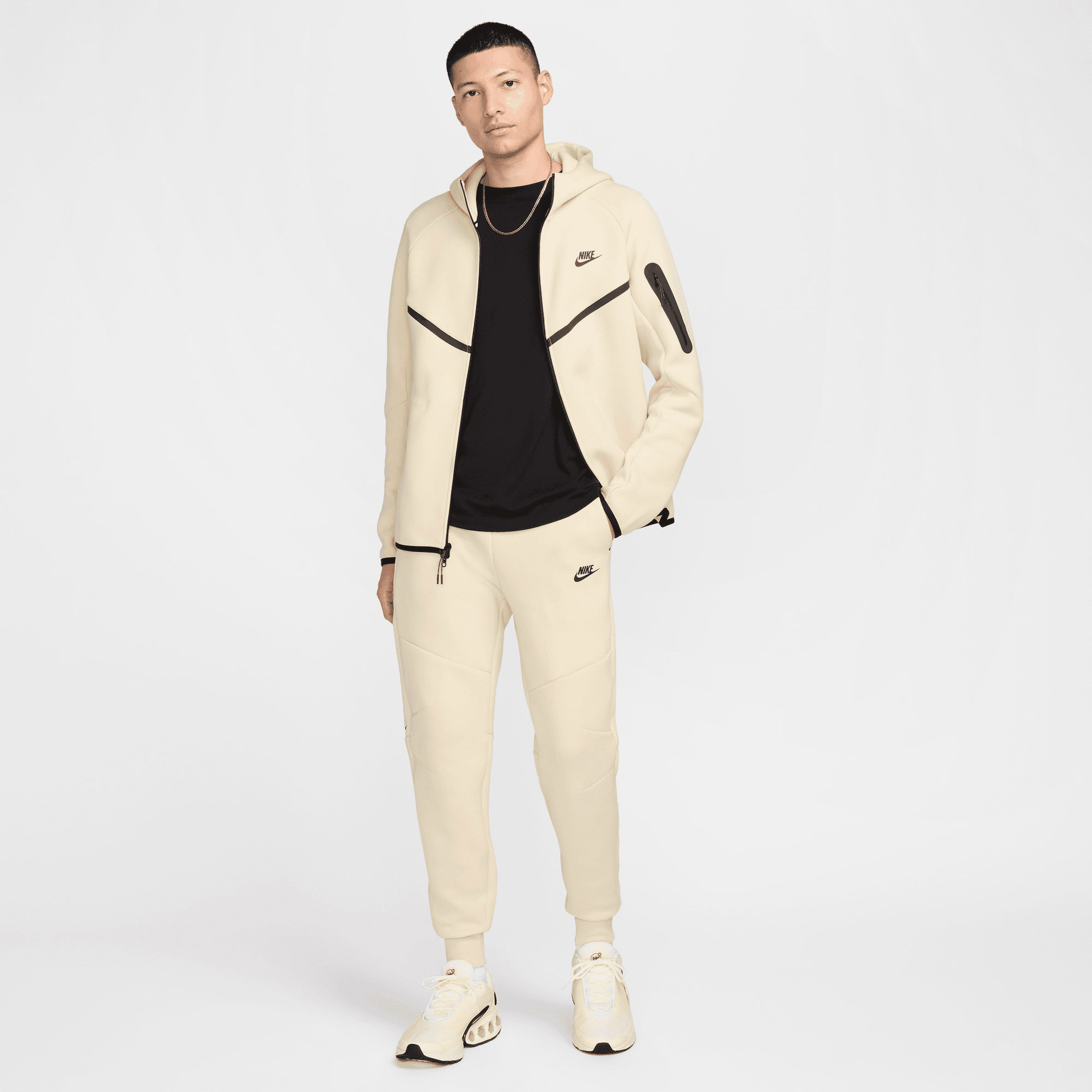 Nike Tech Fleece Erkek Krem Eşofman Altı
