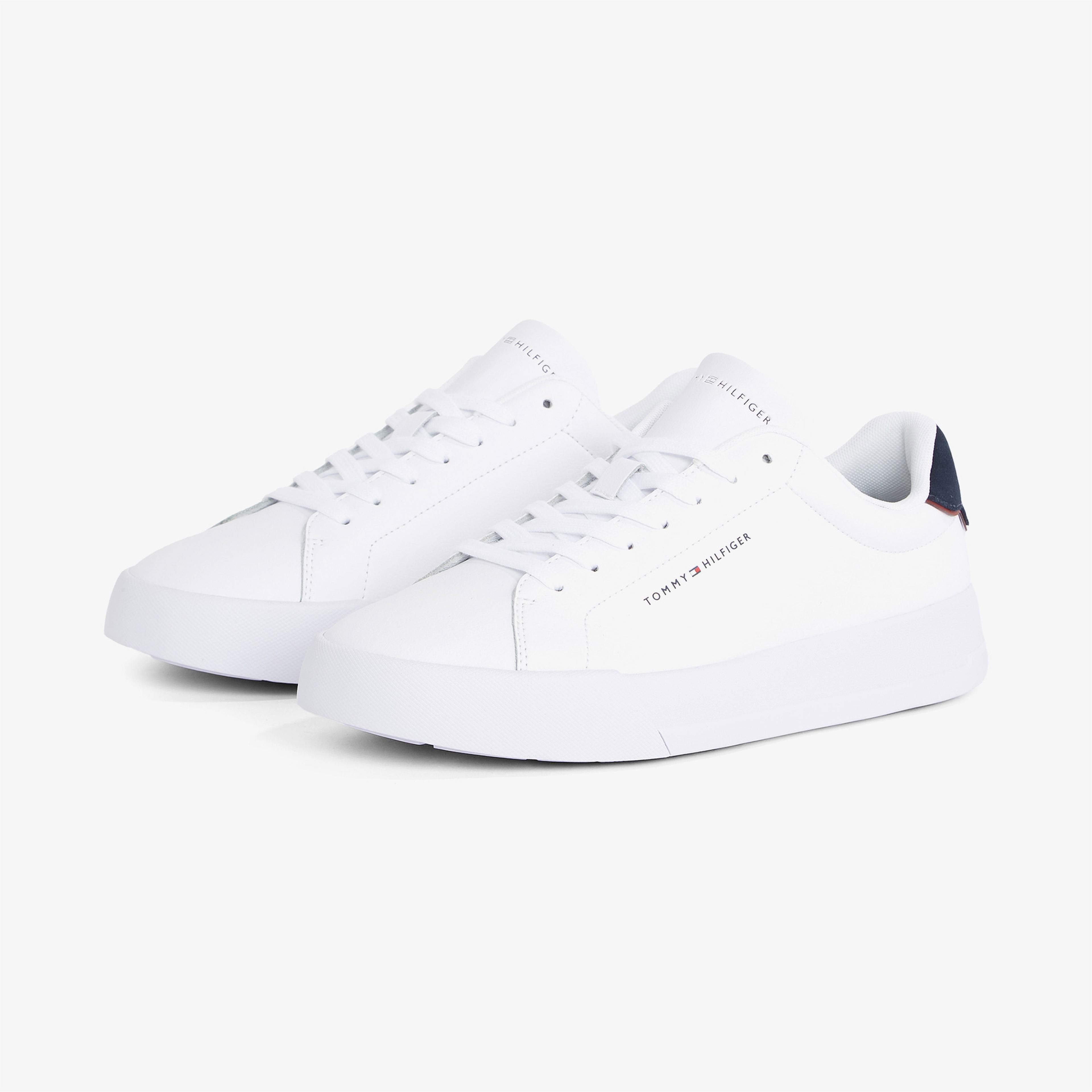 Tommy Hilfiger Court Leather Erkek Beyaz Sneaker