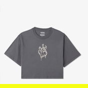 Vans Fire in Your Heart Ss Çocuk Gri T-Shirt