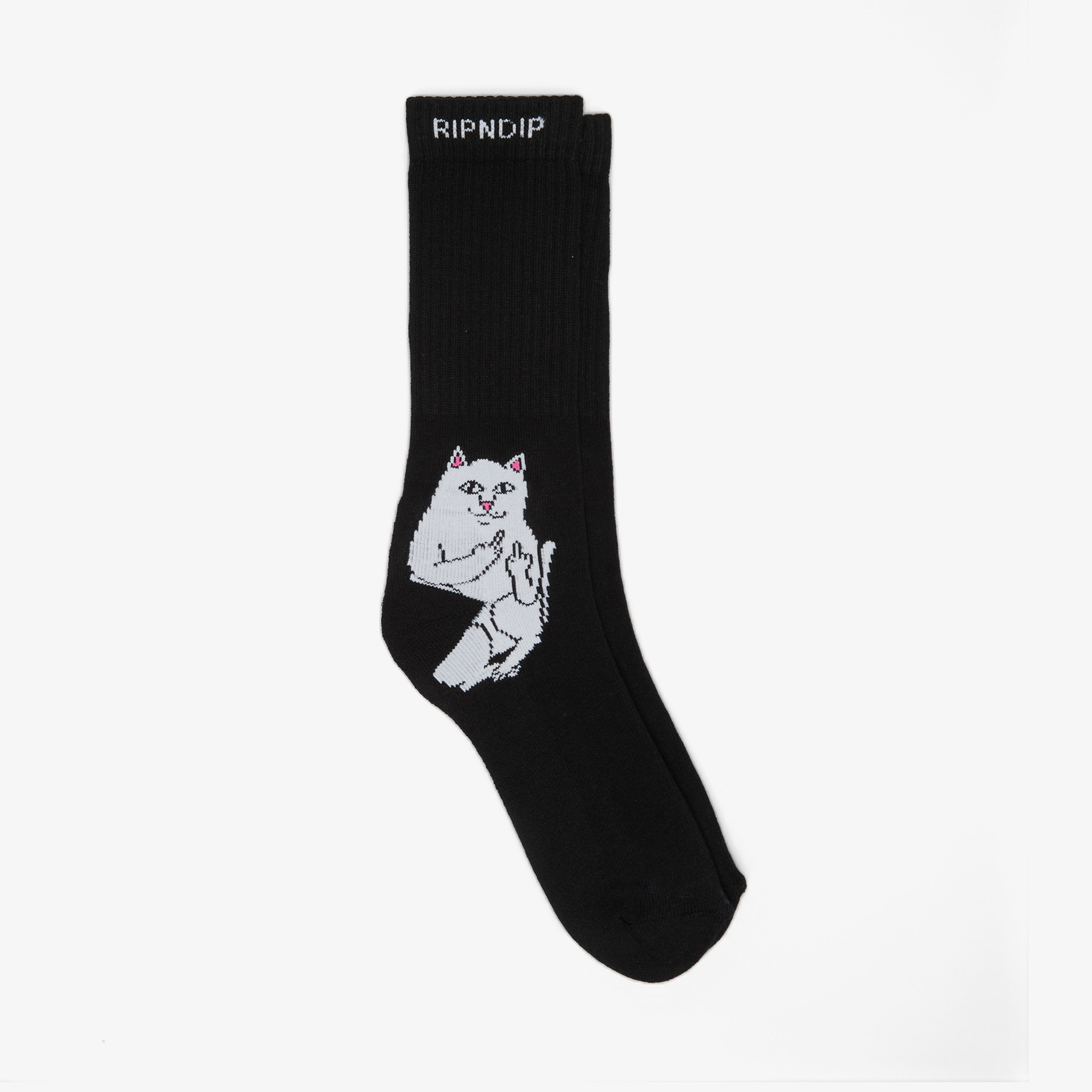Ripndip Lord Nermal Unisex Siyah Çorap