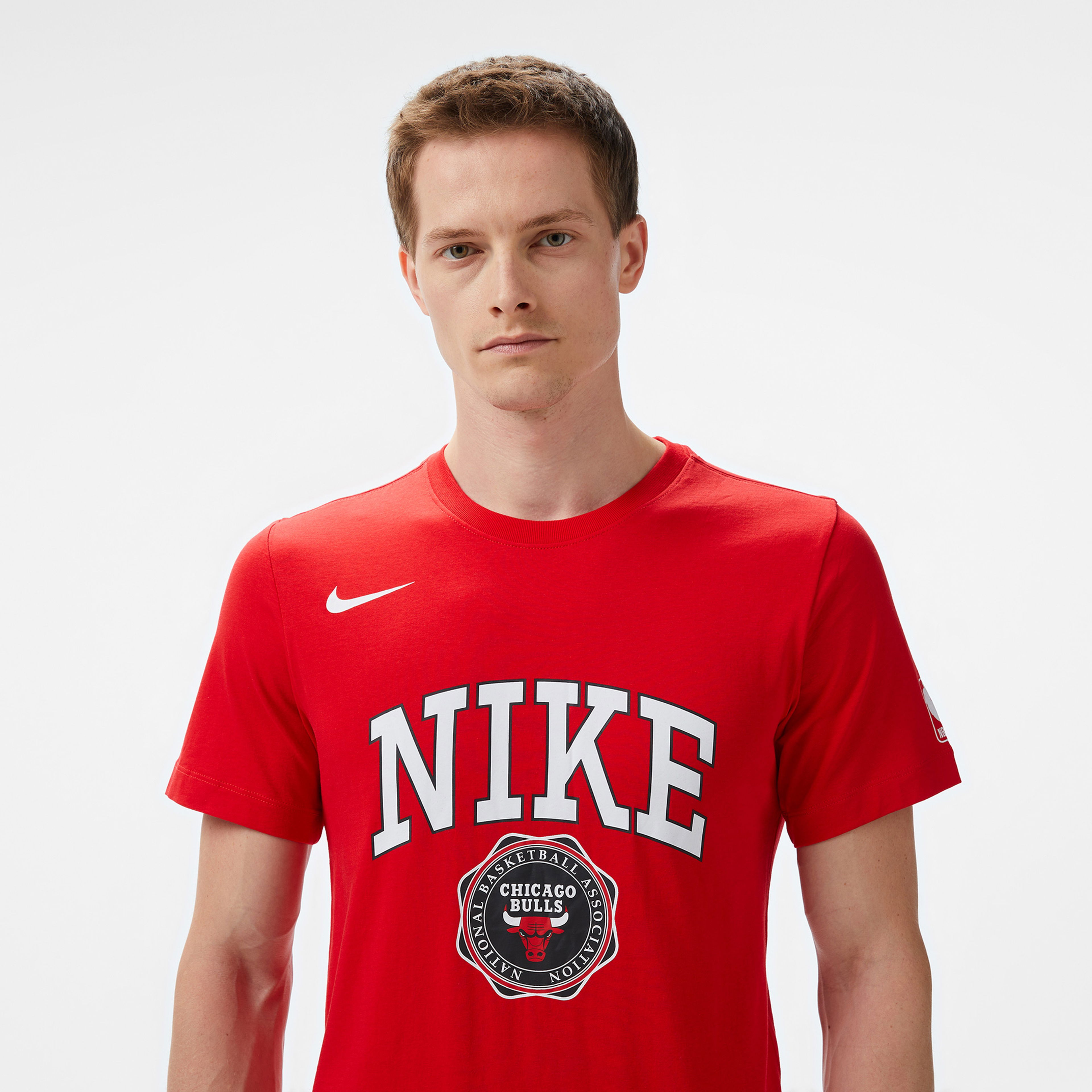 Nike Nba Chicago Bulls Erkek Kırmızı T-Shirt