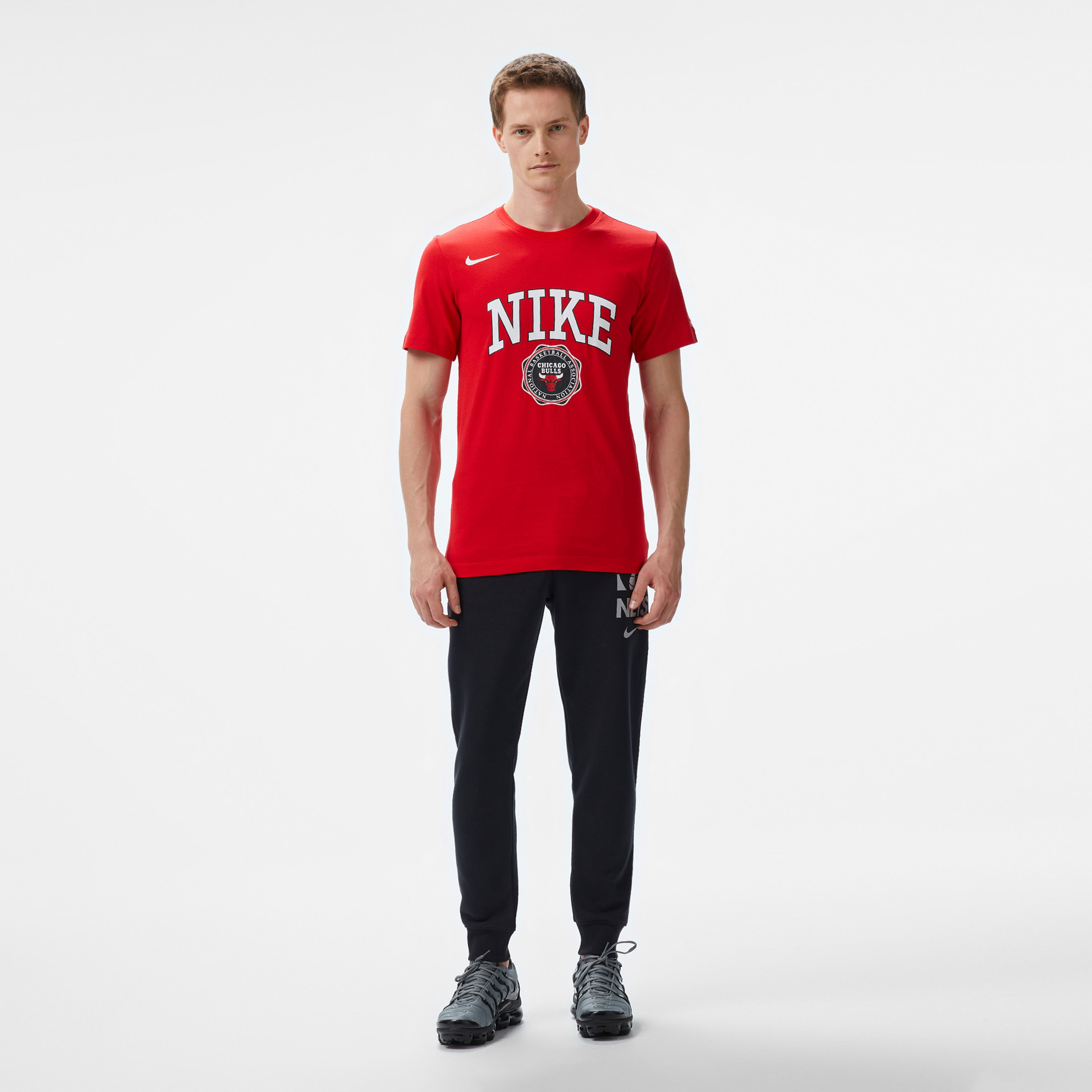 Nike Nba Chicago Bulls Erkek Kırmızı T-Shirt