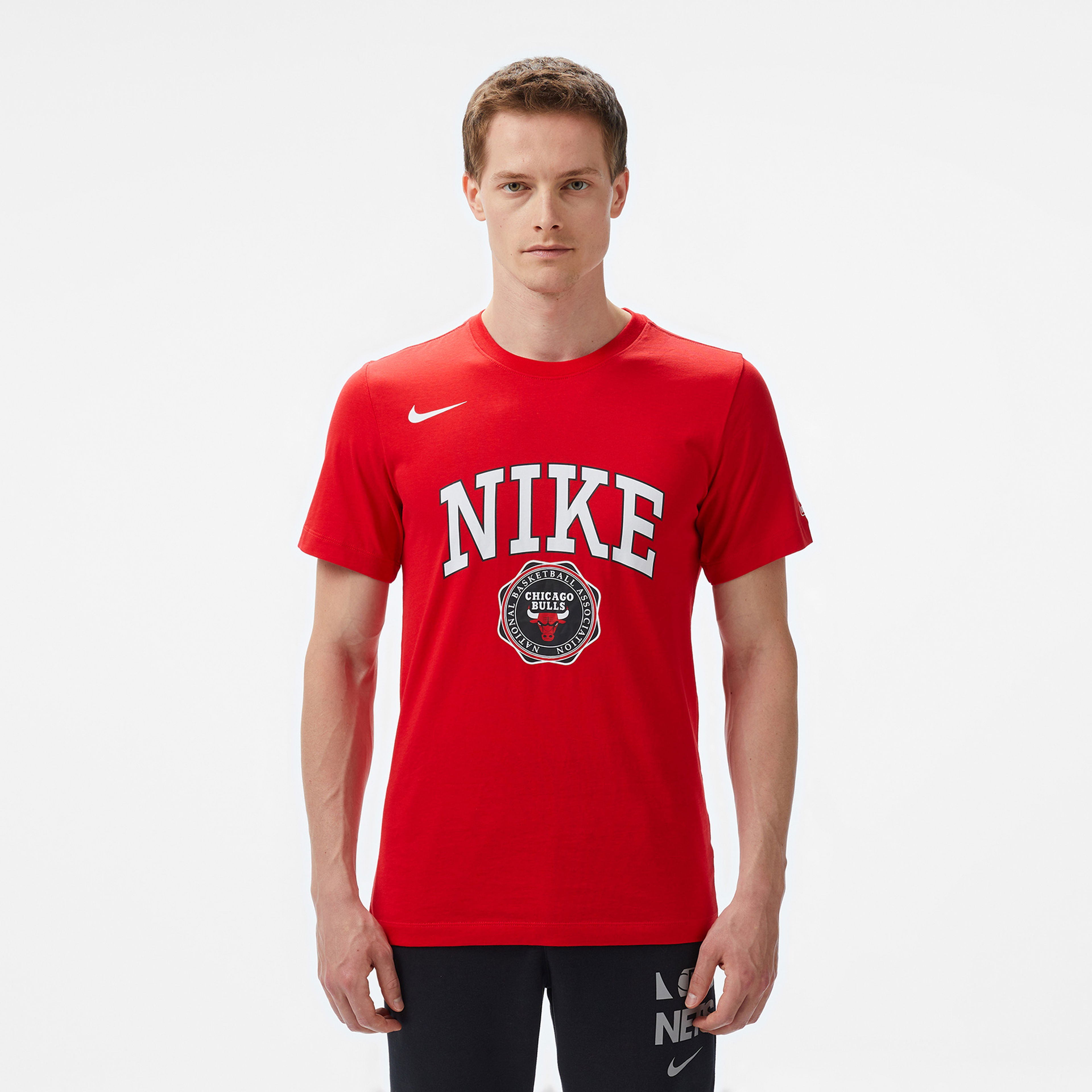 Nike Nba Chicago Bulls Erkek Kırmızı T-Shirt