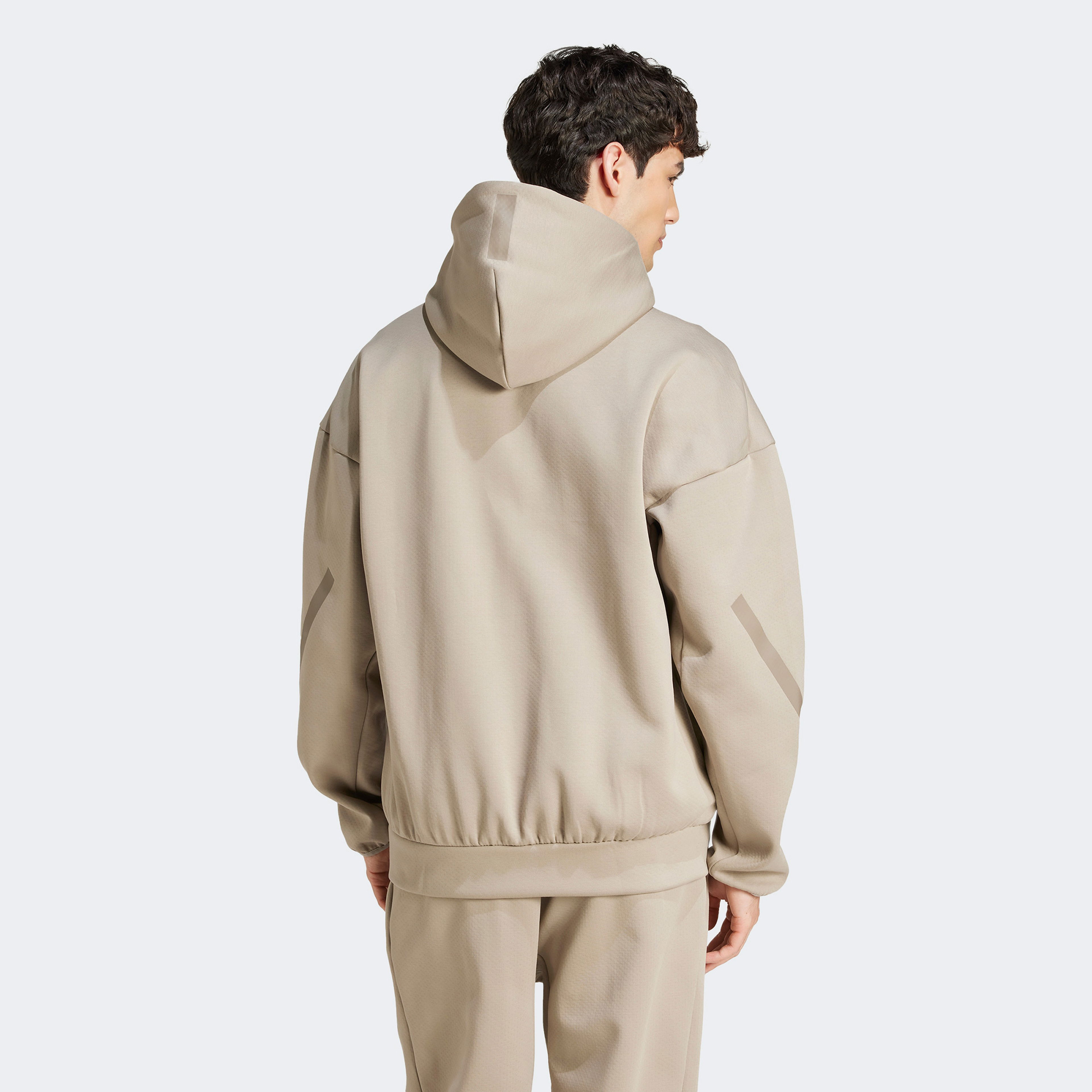 adidas Z.N.E. Full Zip Erkek Bej Sweatshirt