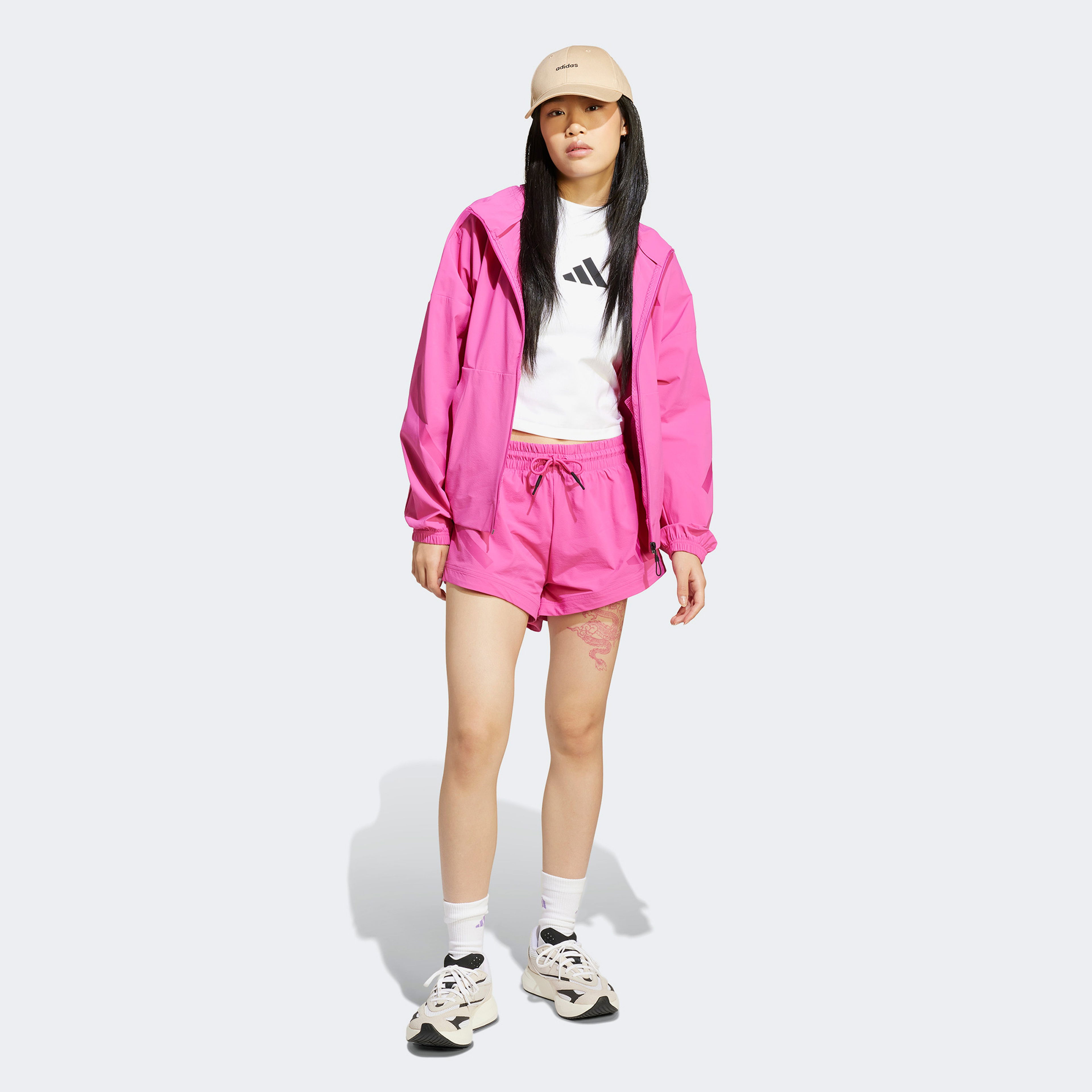 adidas Z.N.E. Woven Tam Boy Kadın Pembe Eşofman Üstü