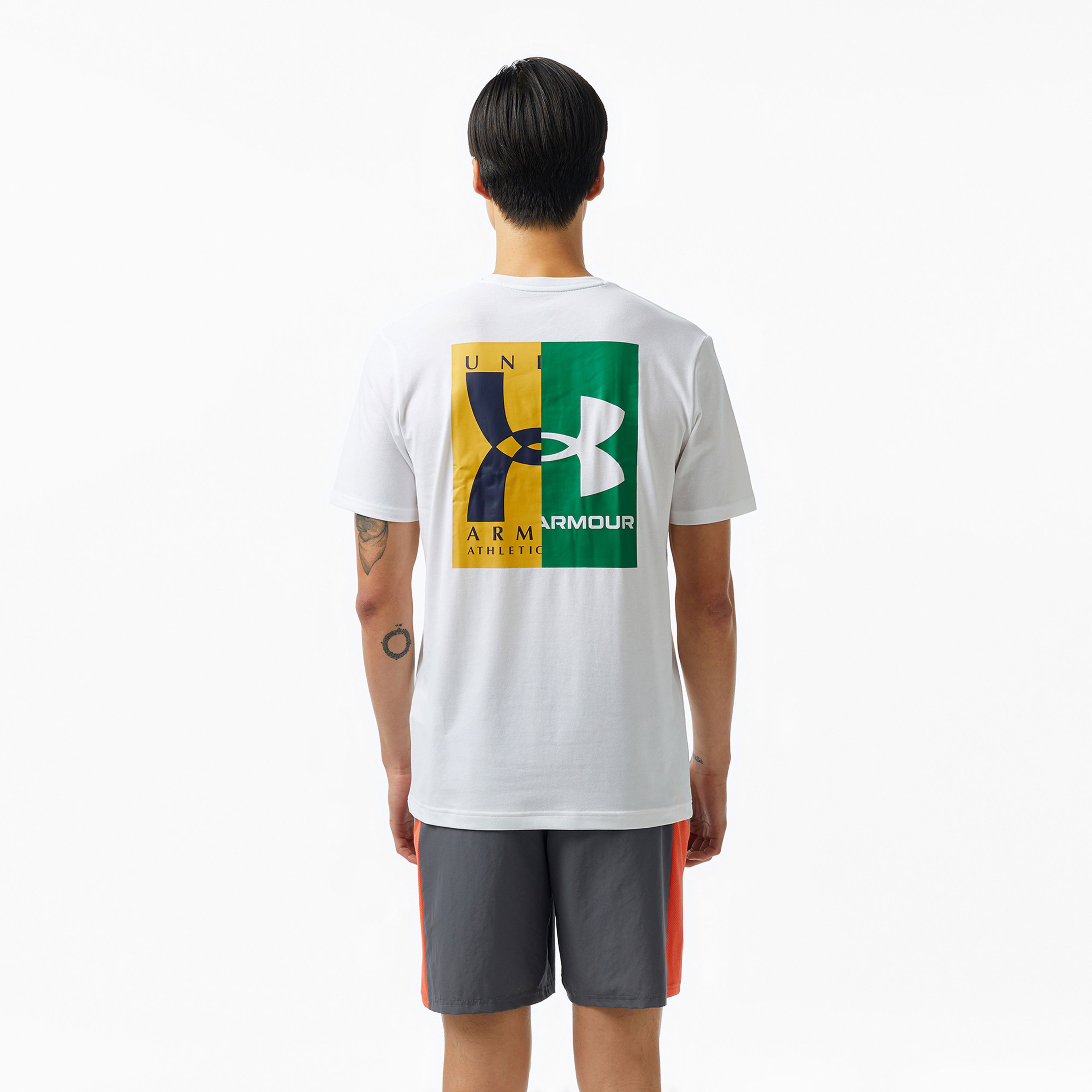Under Armour Evol 60/40s Logo Erkek Gri T-Shirt