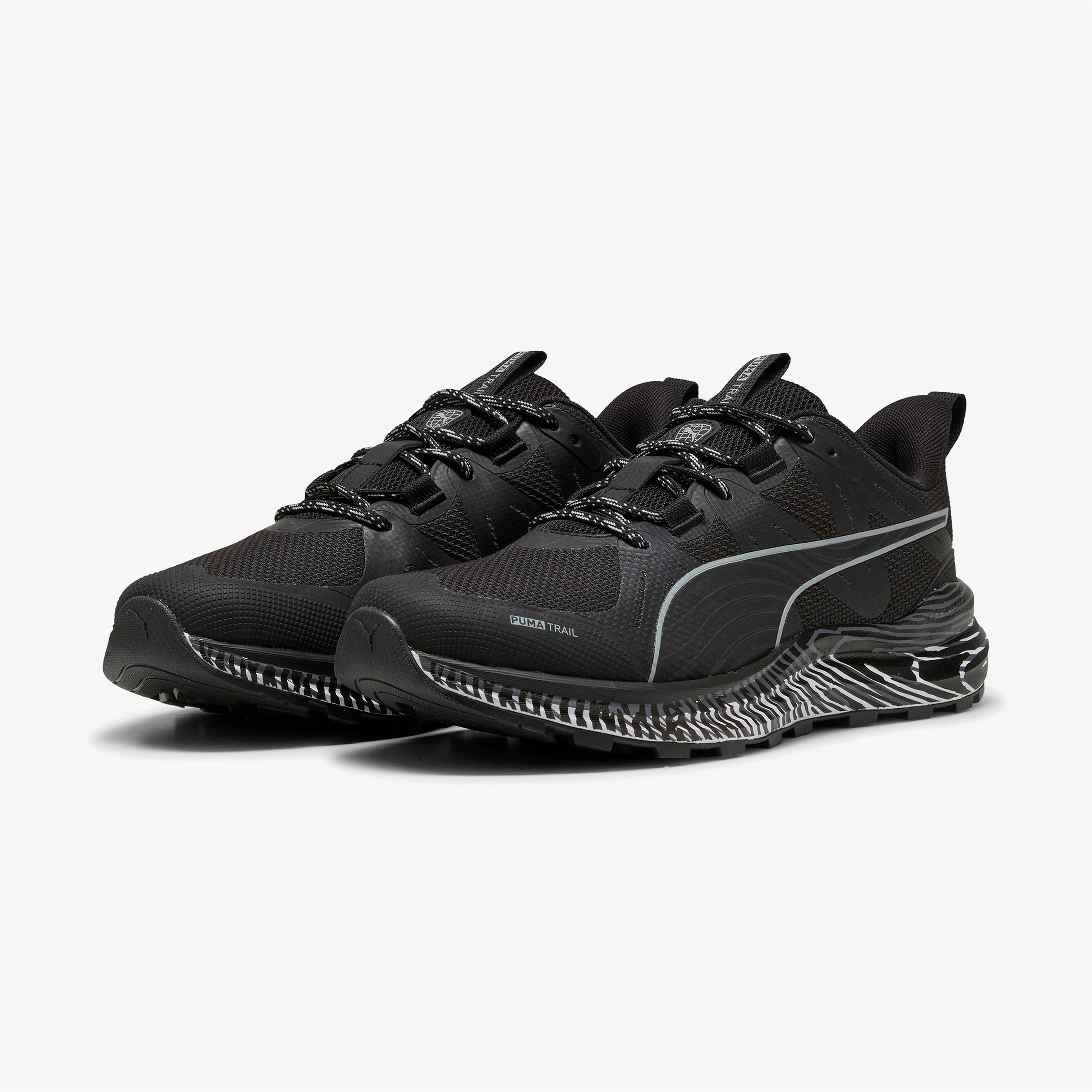 Puma Reflect Lite Trail Biowarp Erkek Siyah Koşu Ayakkabısı
