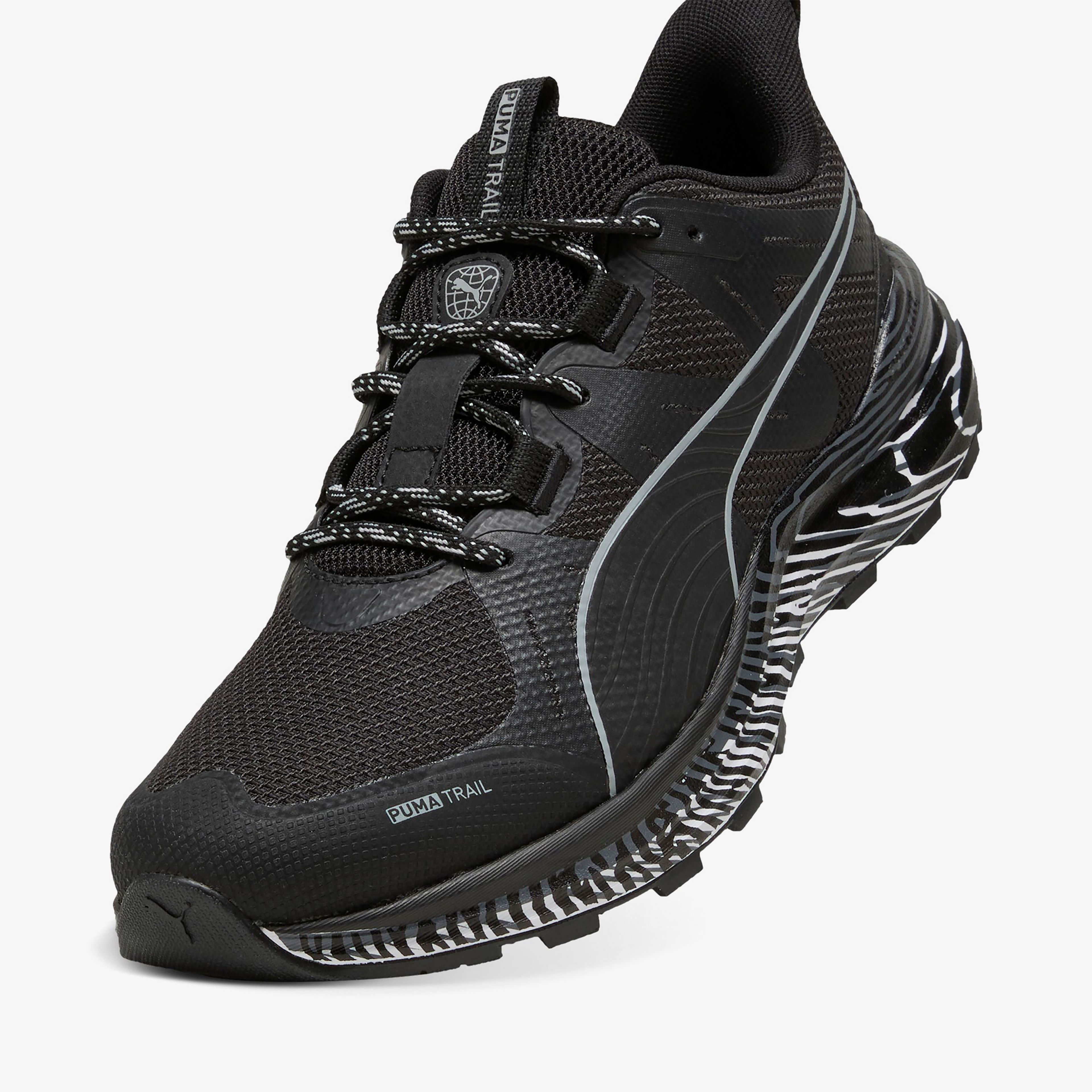 Puma Reflect Lite Trail Biowarp Erkek Siyah Koşu Ayakkabısı