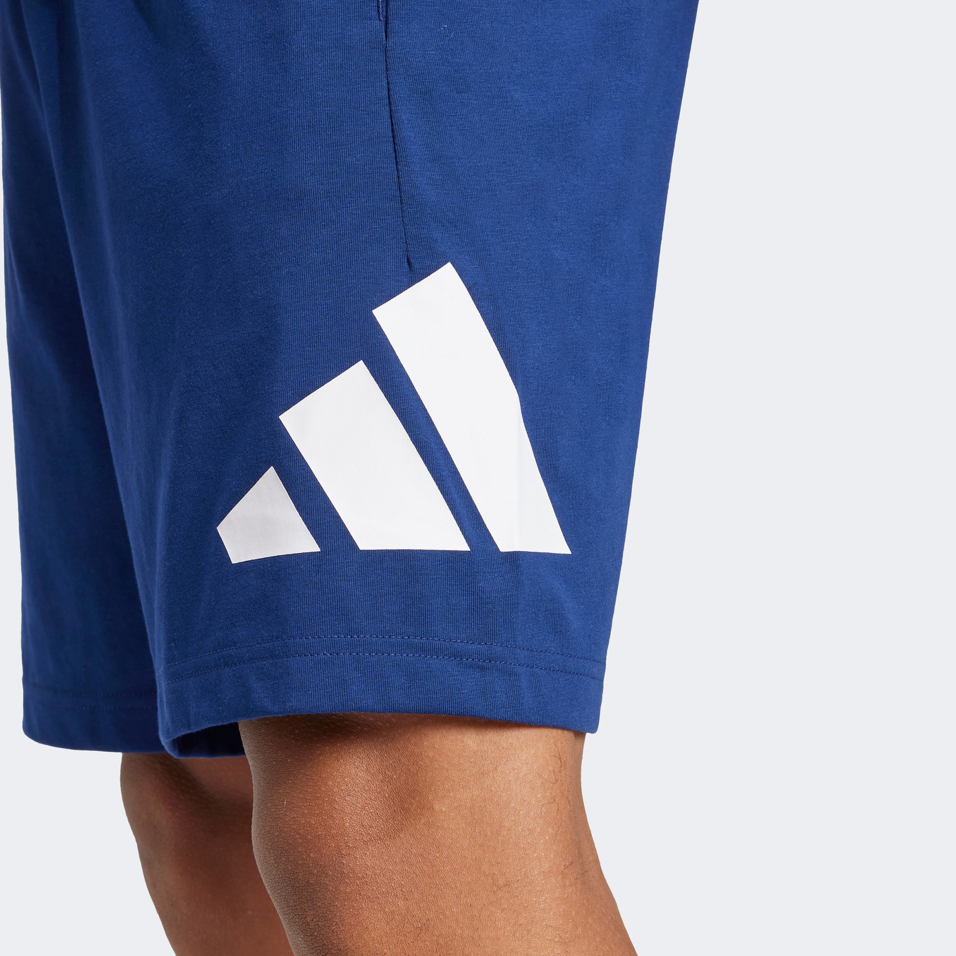 adidas Essentials Big Logo Single Erkek Mavi Şort