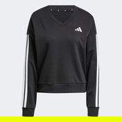 adidas Essentials 3 Stripes French Terry Kadın Siyah Sweatshirt