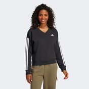adidas Essentials 3 Stripes French Terry Kadın Siyah Sweatshirt