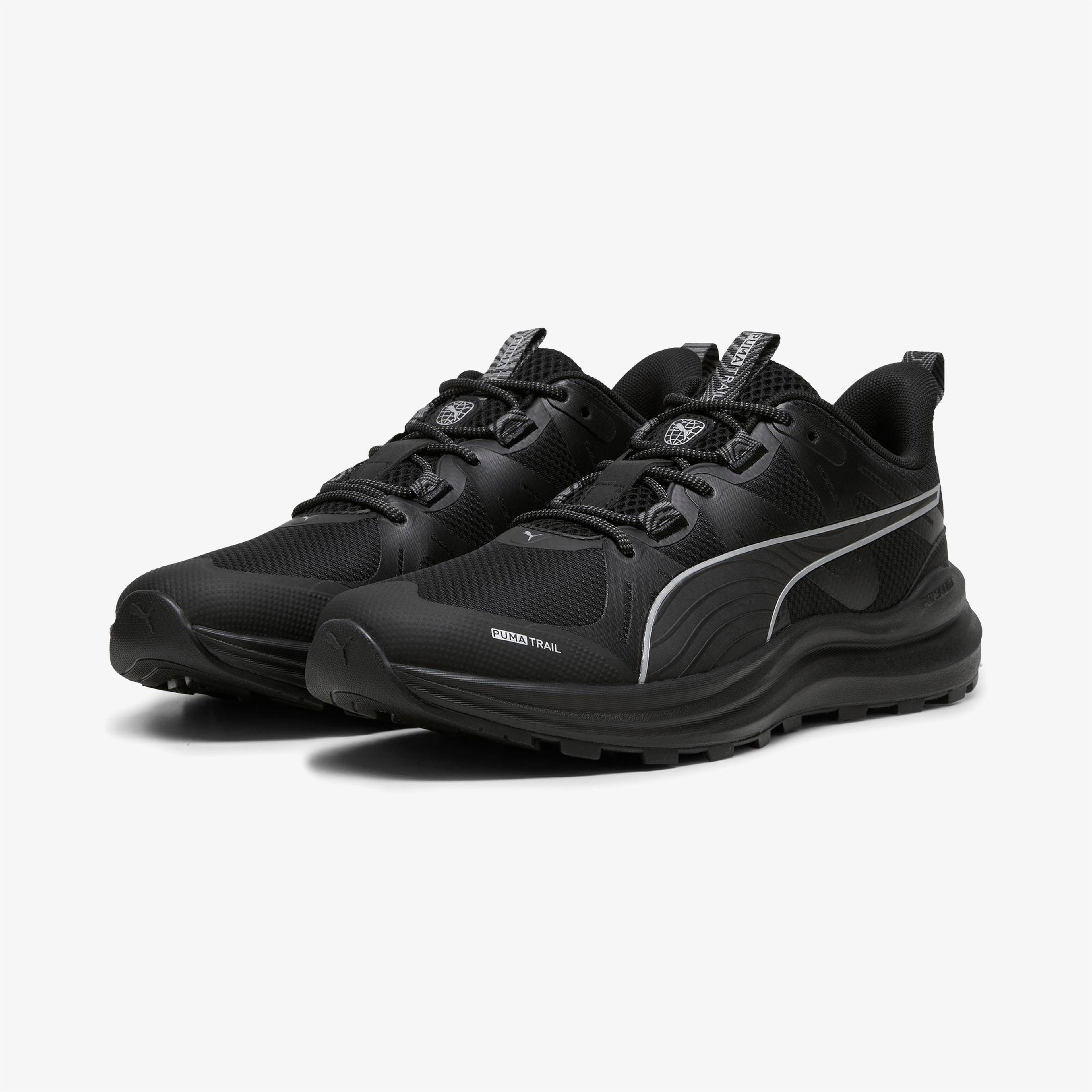 Puma Reflect Lite Trail Erkek Siyah Koşu Ayakkabısı
