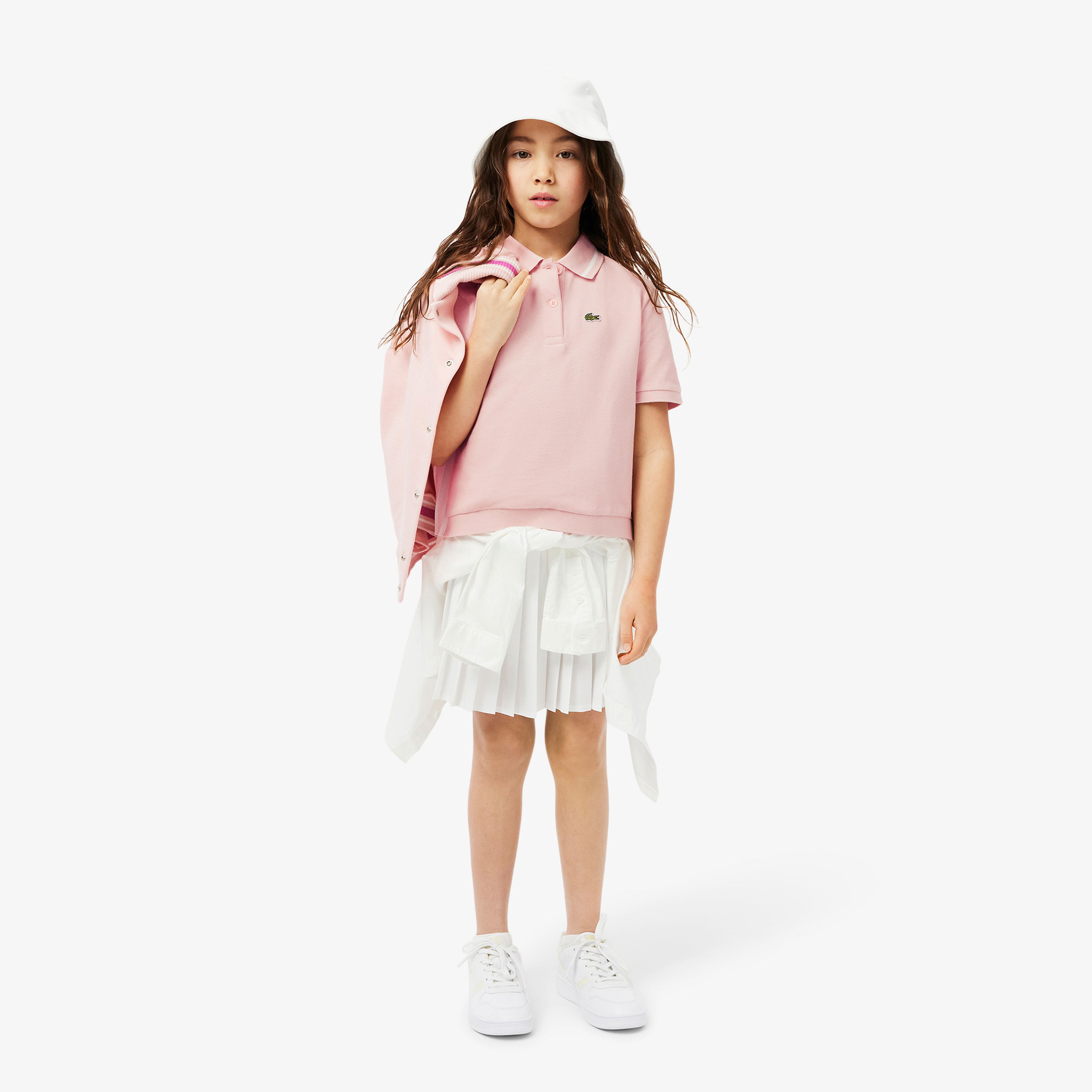 Lacoste Kız Çocuk Pembe Polo