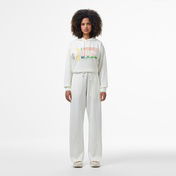 Lacoste Kadın Loose Fit Beyaz Eşofman Altı