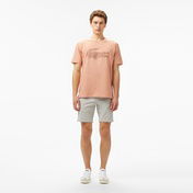 Lacoste Erkek Regular Fit Bisiklet Yaka Baskılı Açık Kahverengi T-Shirt
