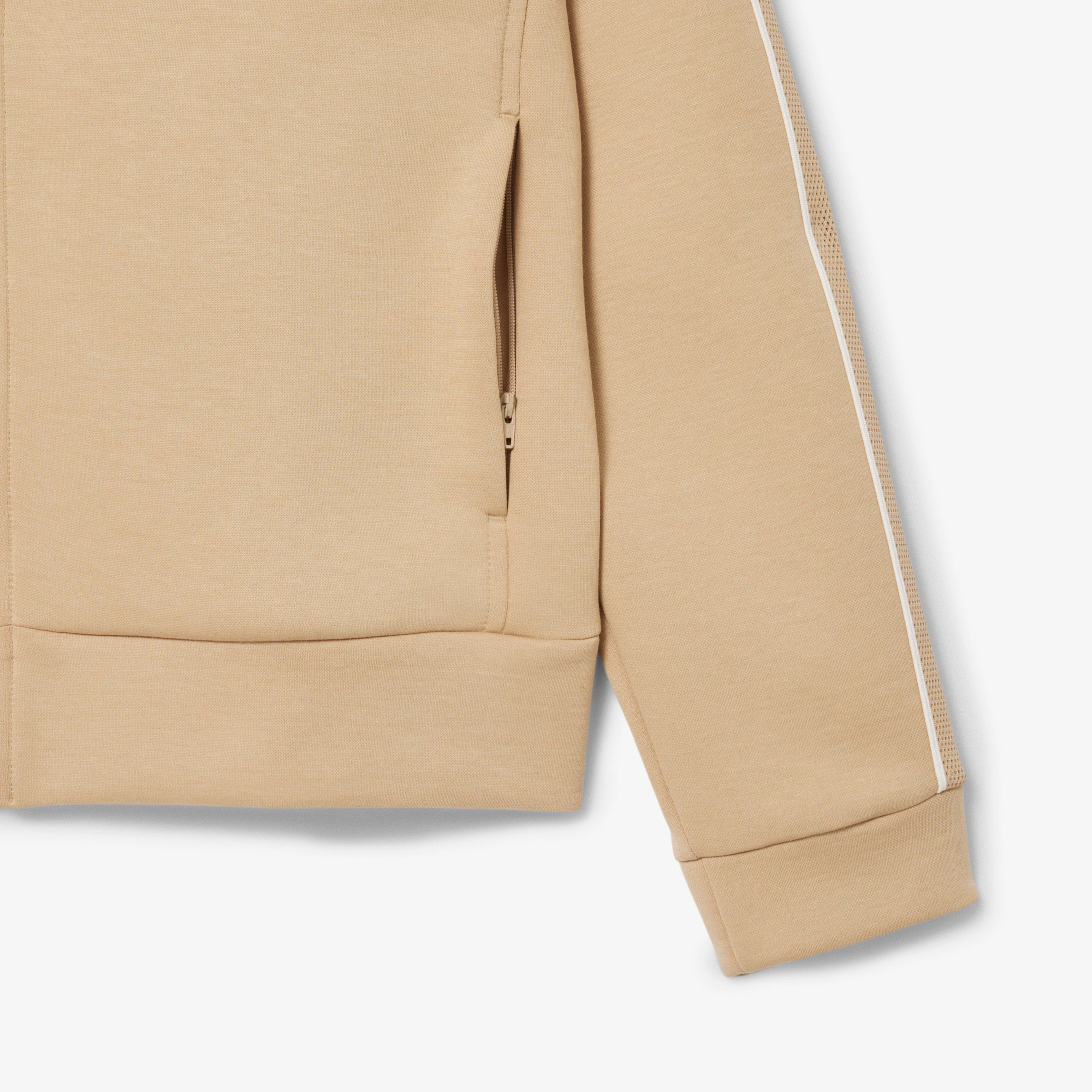 Lacoste Erkek Regular Fit Fermuarlı Bej Sweatshirt