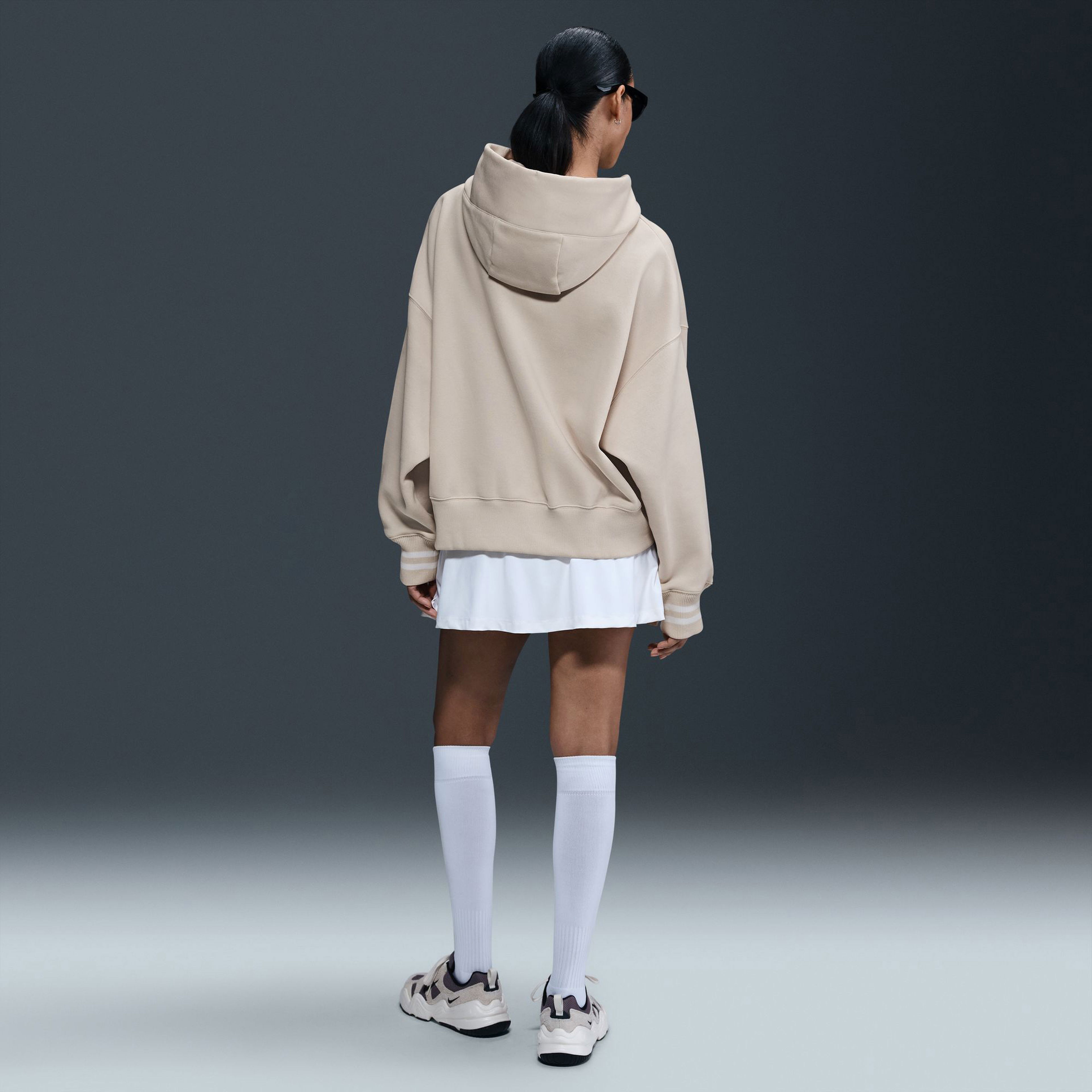 Nike Sportswear Phoenix Fleece Oversized Kadın Bej Sweatshirt
