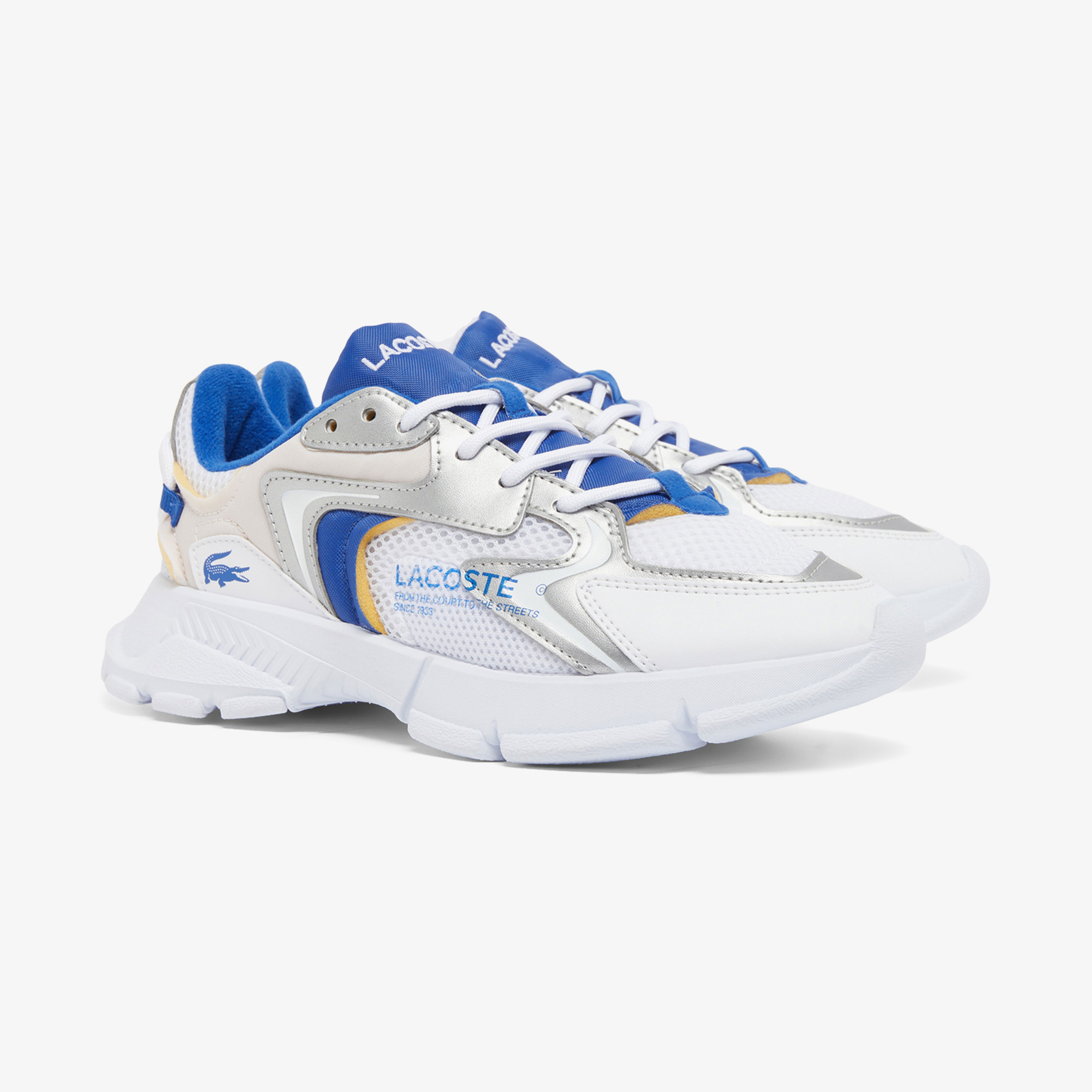 Lacoste L003 Neo Çocuk Mavi/Beyaz Sneaker