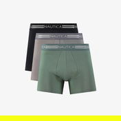 Nautica Erkek Gri Standart Fit 3'lü Boxer