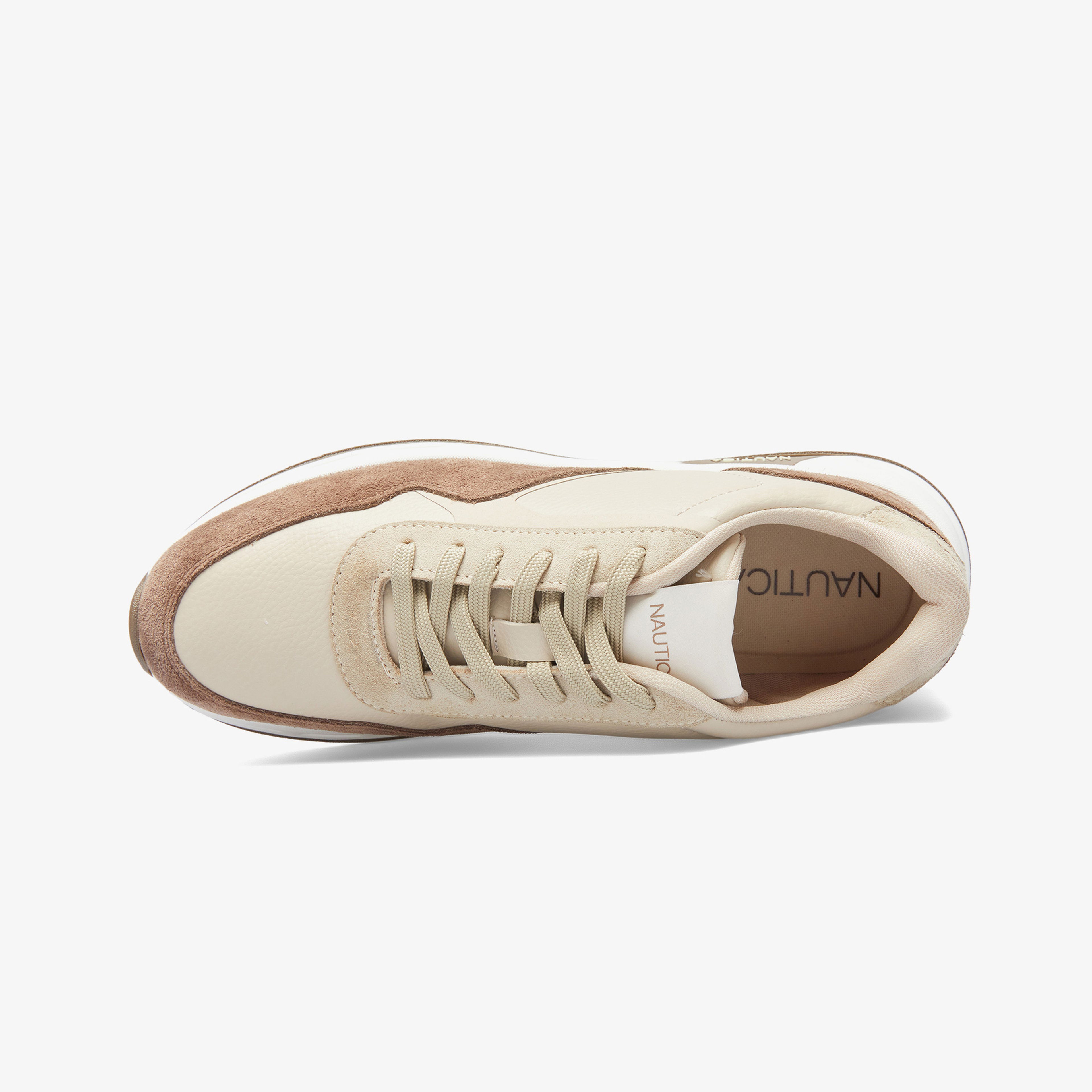 Nautica Erkek Bej Renk Bloklu Sneaker