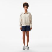 Nautica Kadın Ekru Regular Fit Dik Yaka Sweatshirt