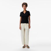 Nautica Kadın Siyah Slim Fit Polo Yaka T-Shirt