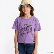 Puma X Trolls Graphic Çocuk Pembe/Mor T-Shirt