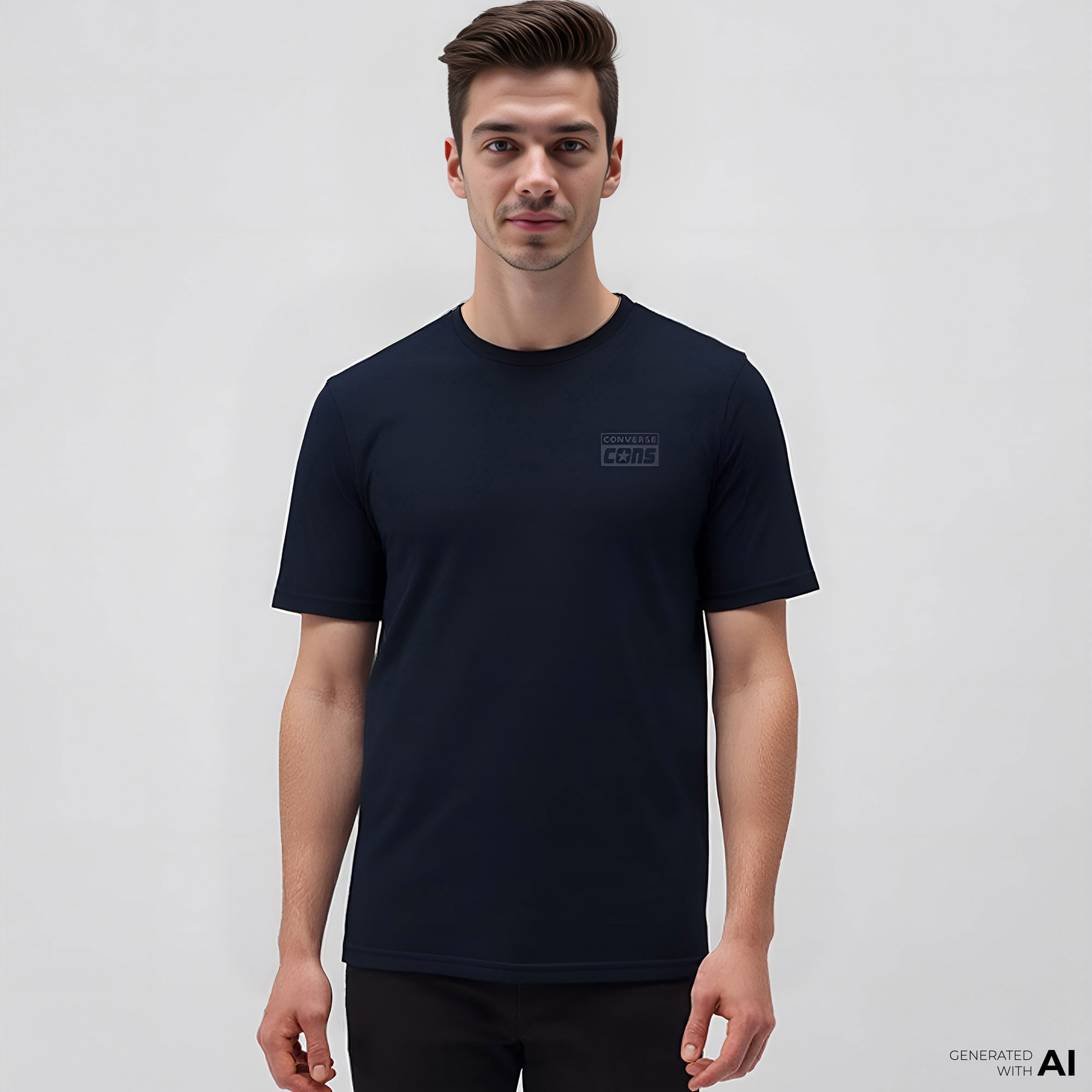 Converse CONS Grafik Erkek Siyah T-Shirt