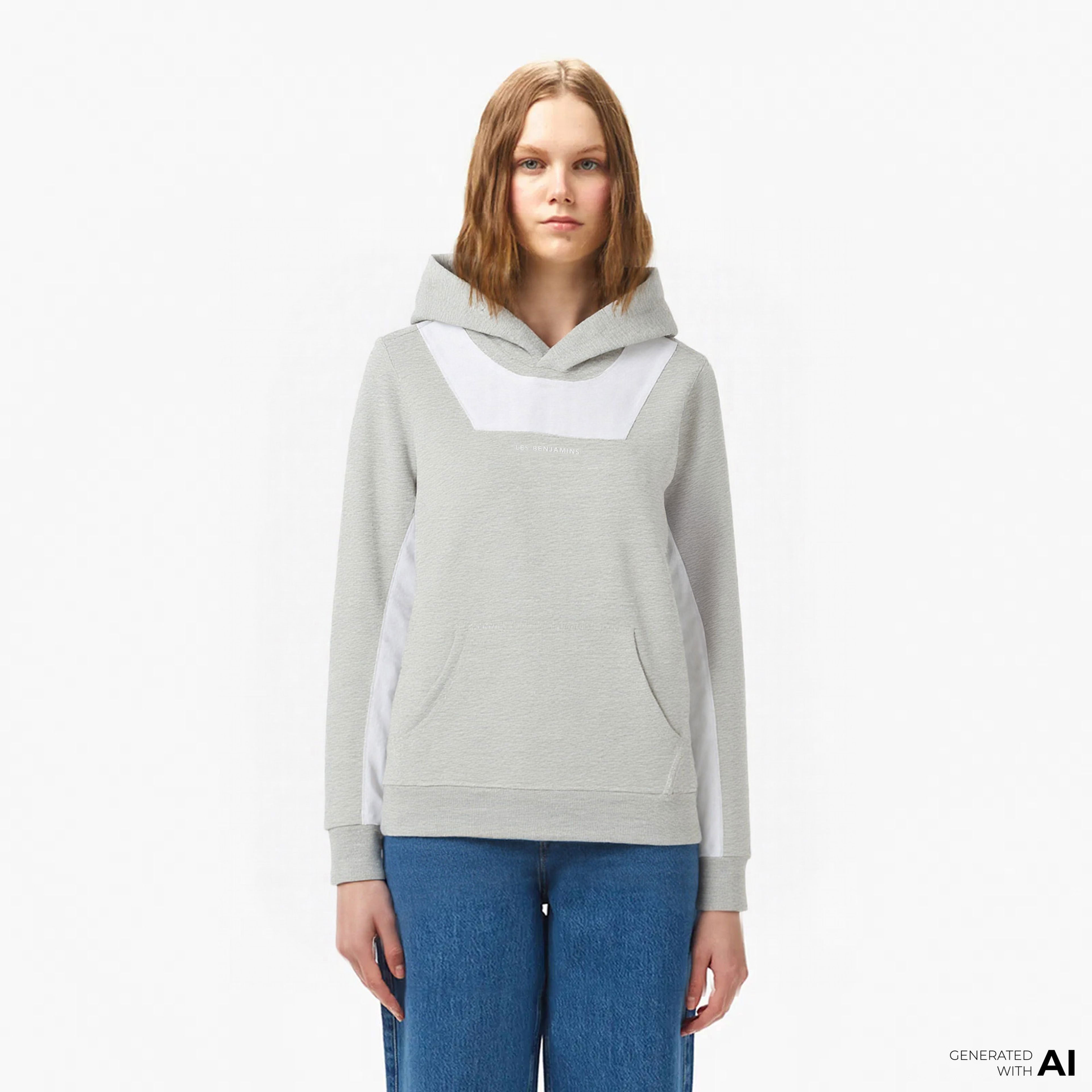 Les Benjamins 403 Çocuk Gri Hoodie