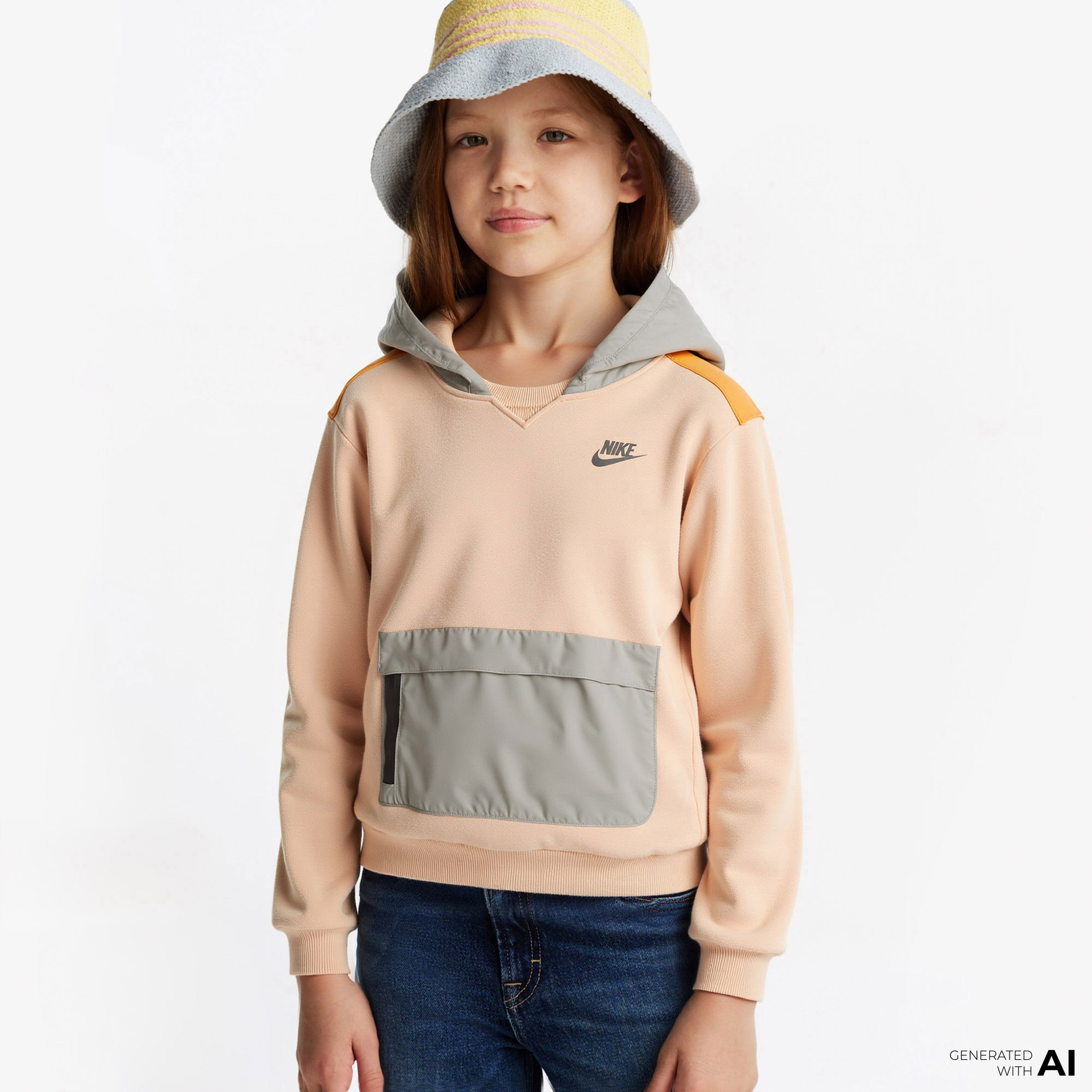 Nike Future Utility Pullover Çocuk Kahverengi Sweatshirt