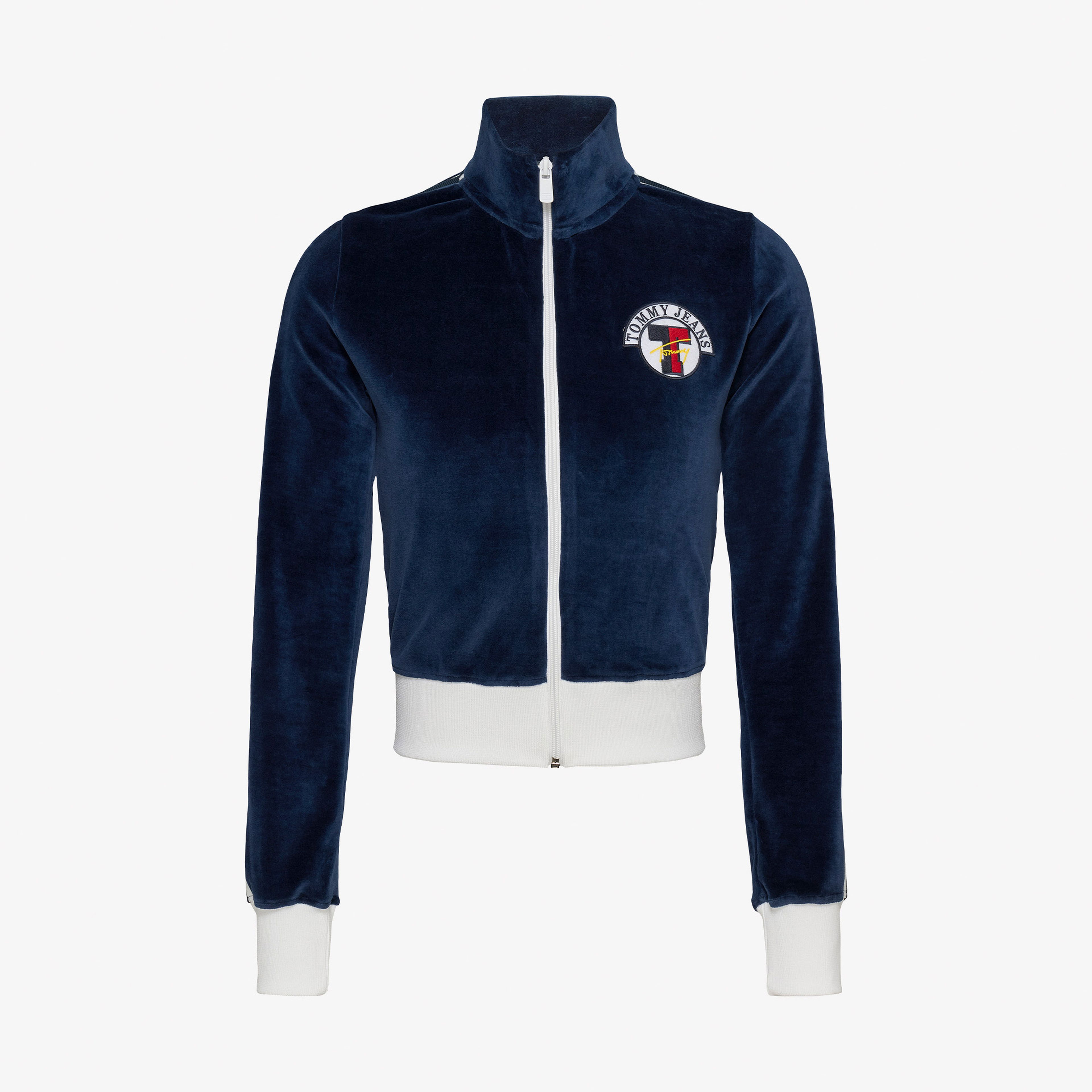 Tommy Hilfiger Tjw Velvet Side Strip Kadın Mavi Ceket
