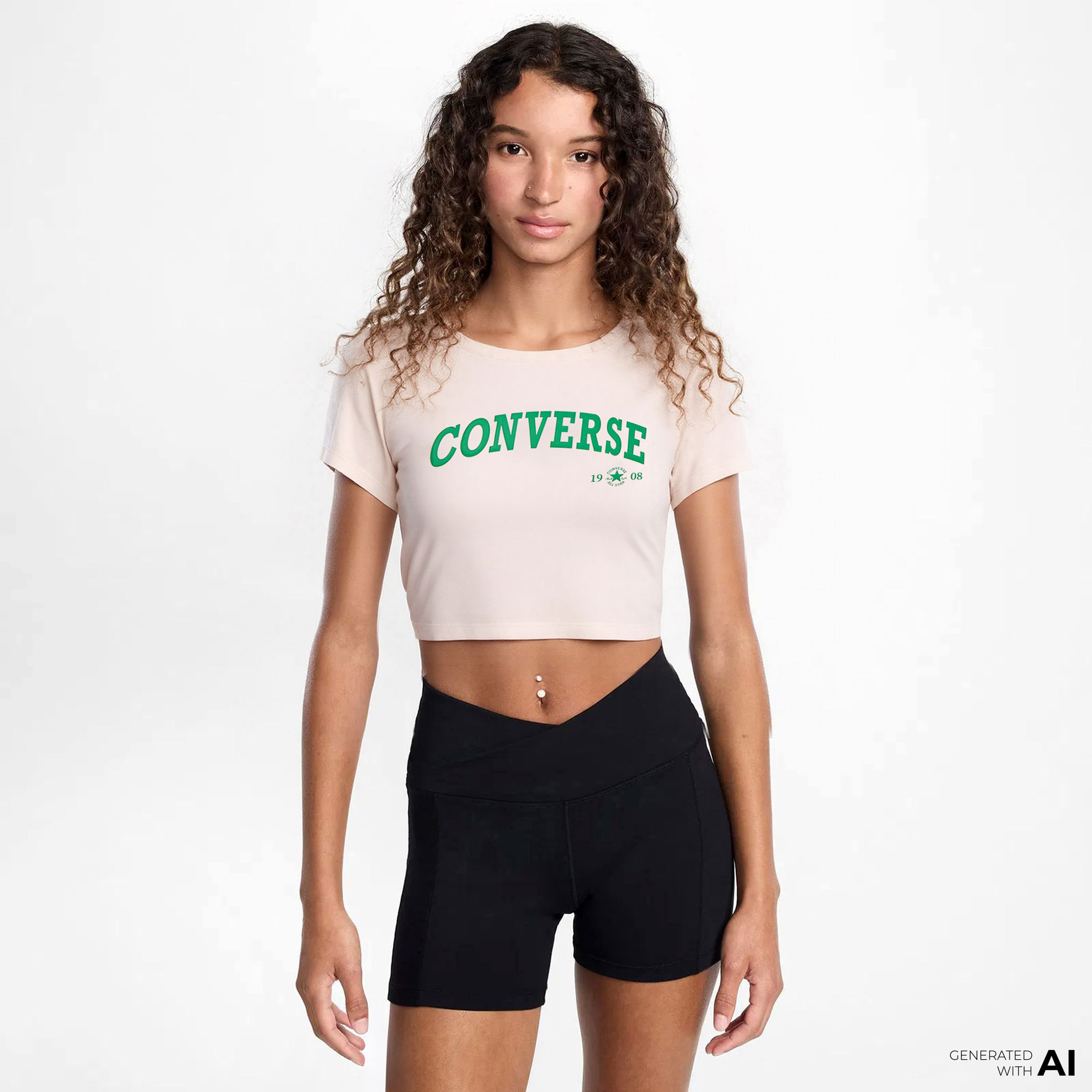 Converse  Collegiate Gold Kadın Krem T-Shirt