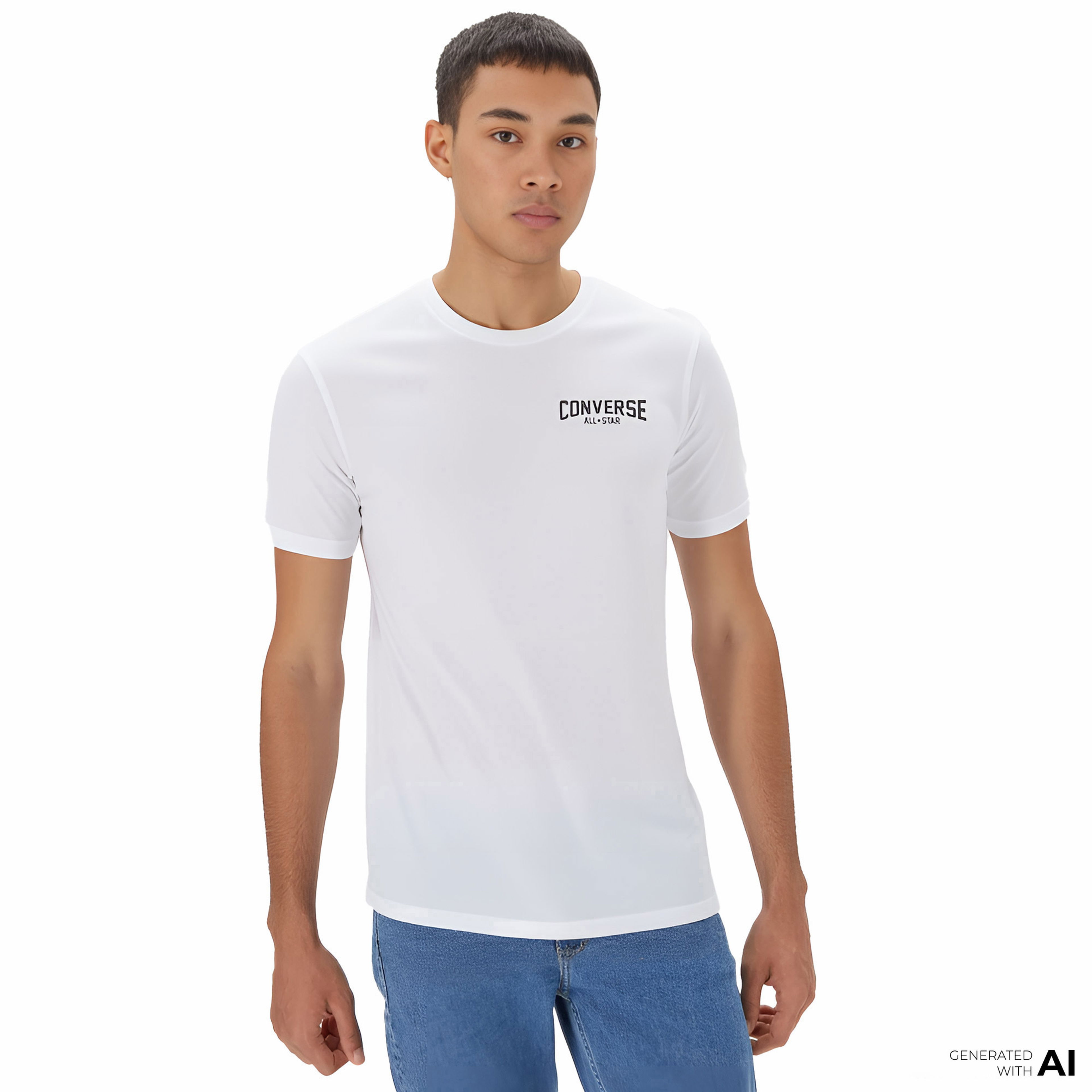 Converse Classic Erkek Beyaz T-Shirt