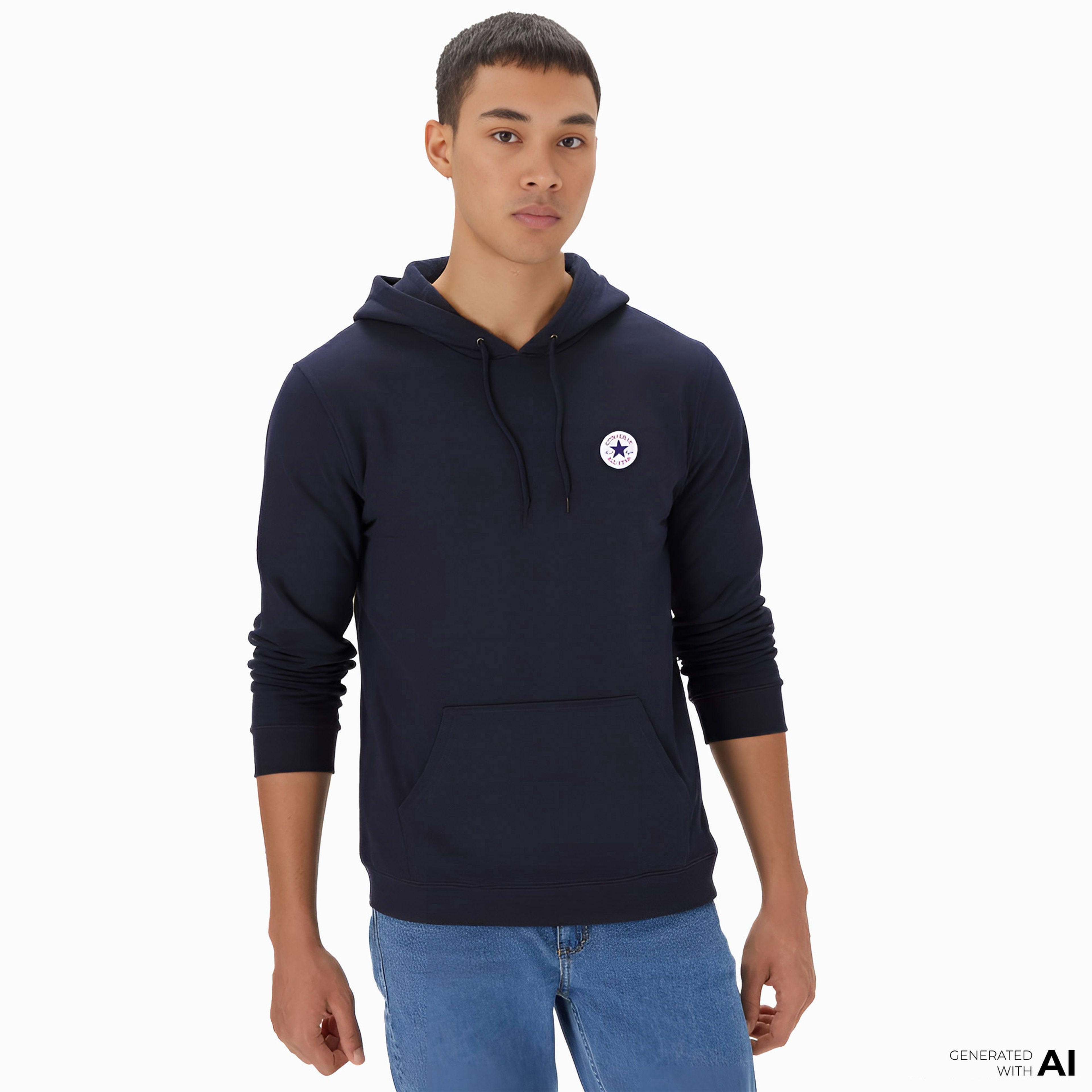 Converse Go-To Unisex Siyah Hoodie