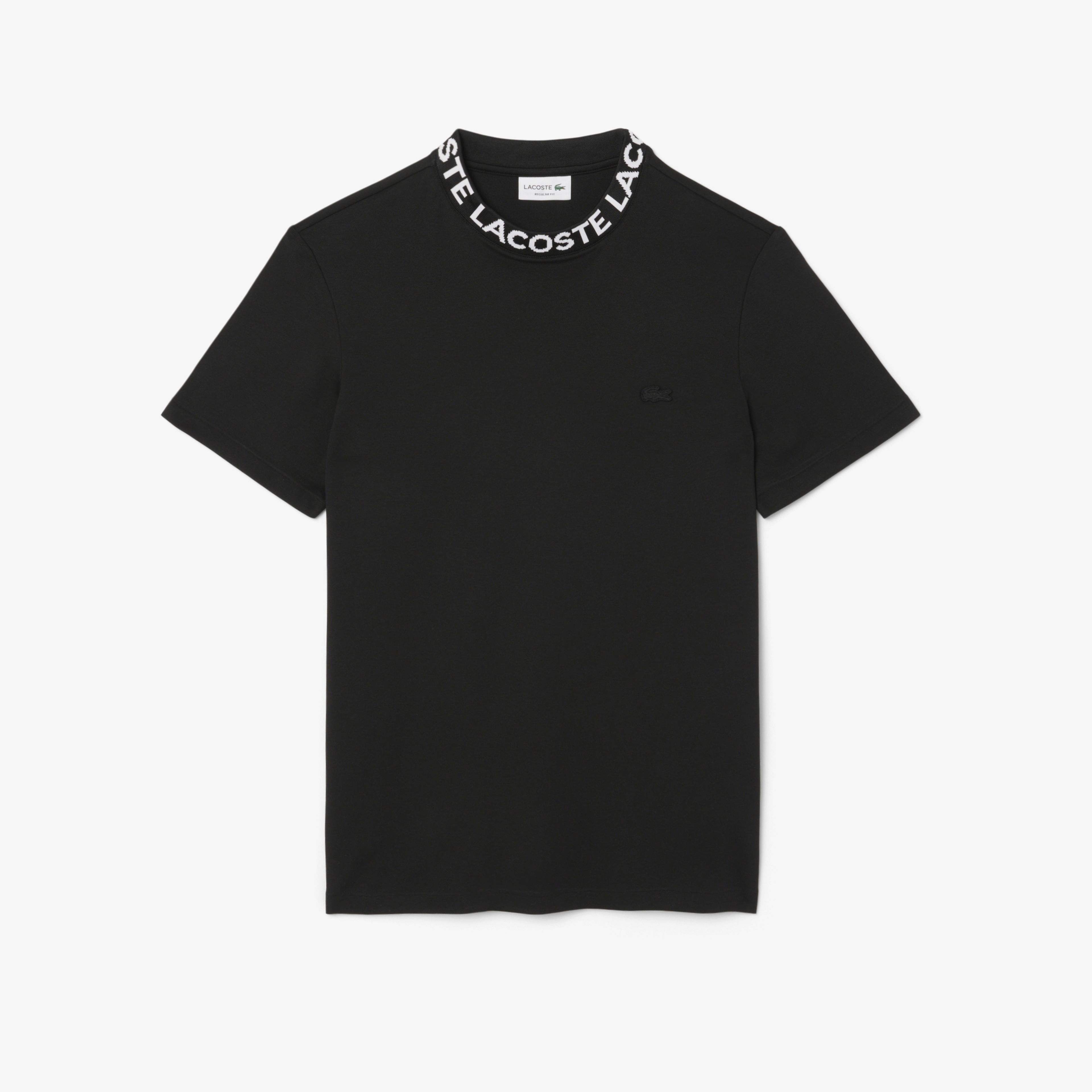 Lacoste Erkek Regular Fit Bisiklet Yaka Siyah T-Shirt