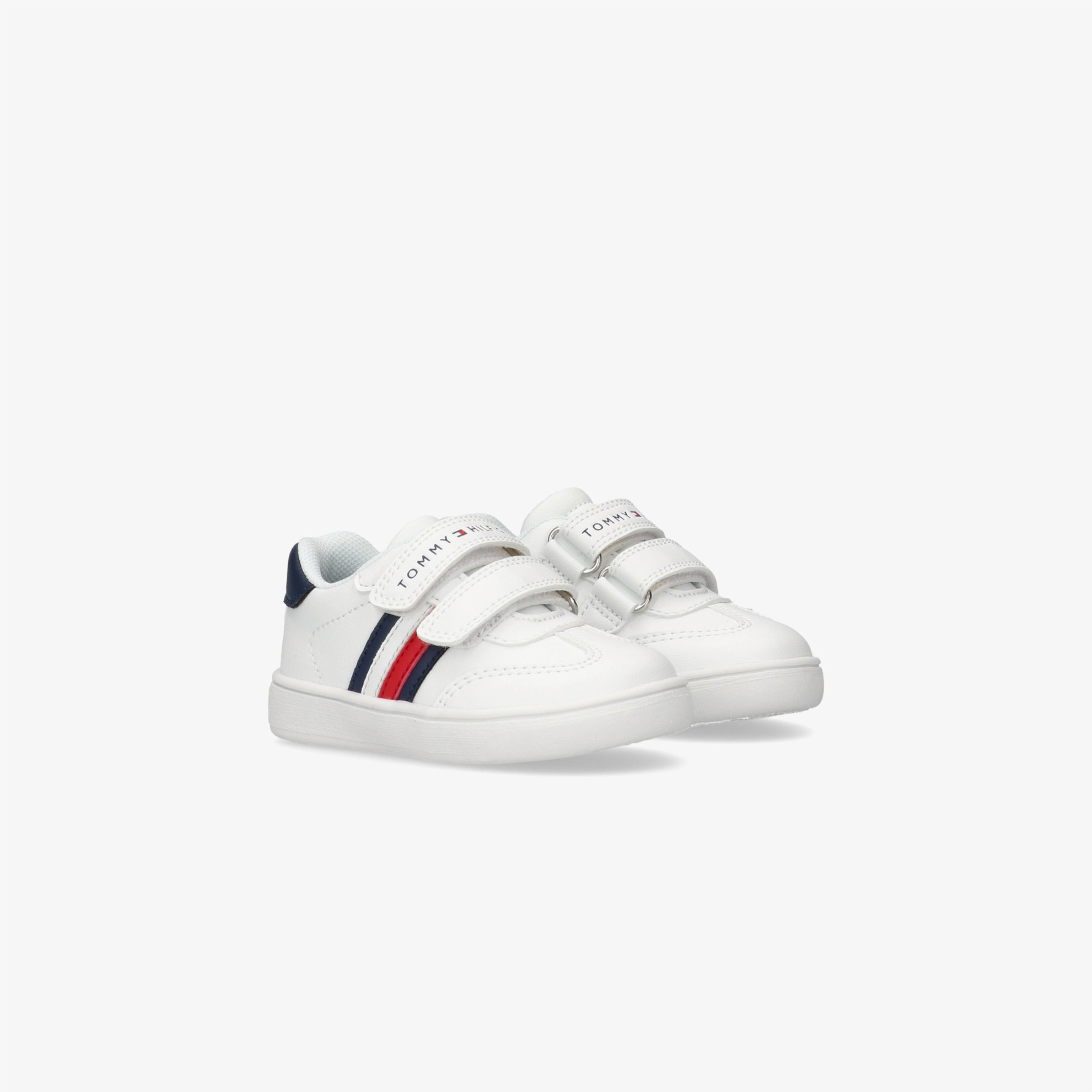 Tommy Hilfiger Flag and Hook Loop Çocuk Beyaz Sneaker