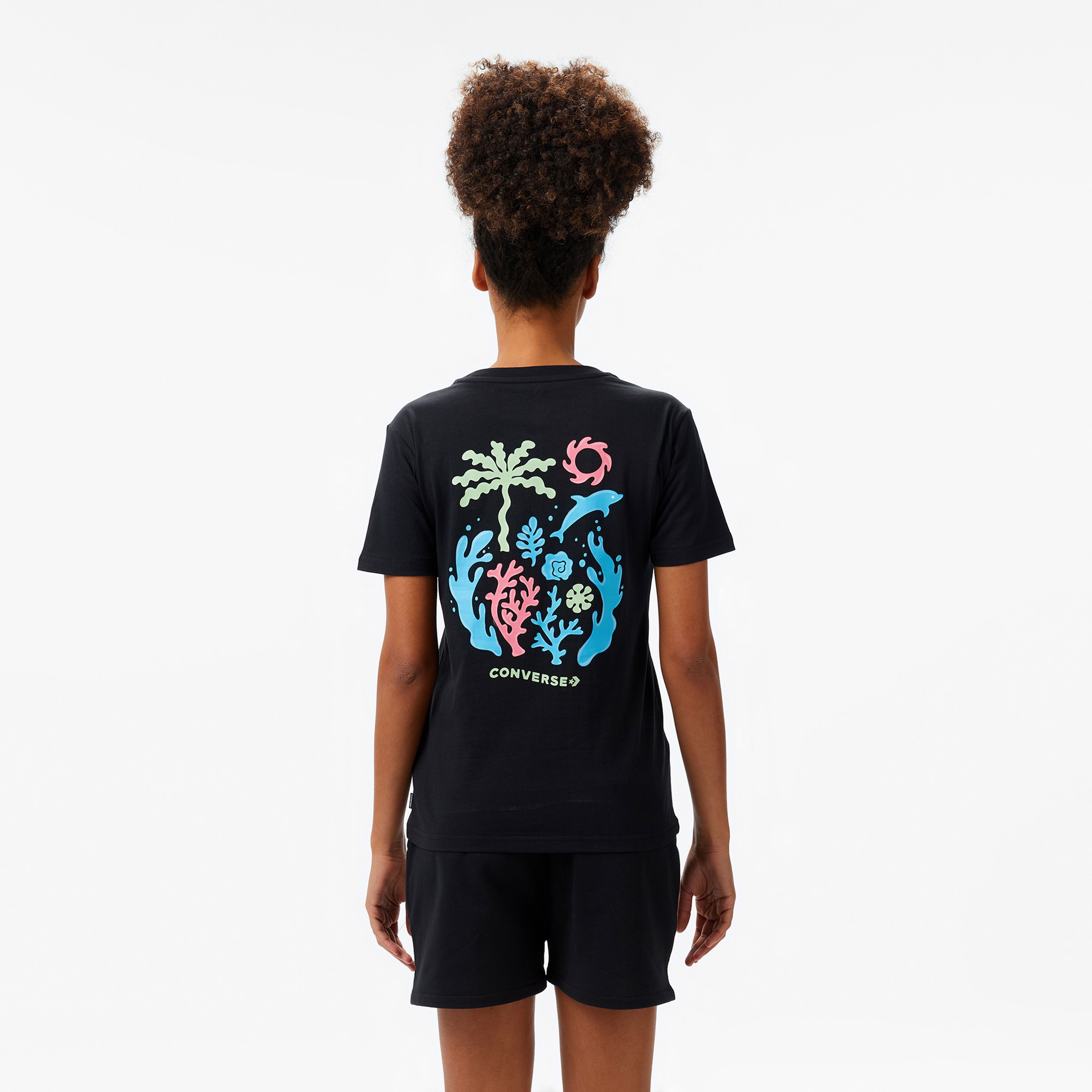 Converse Kadın Siyah T-Shirt