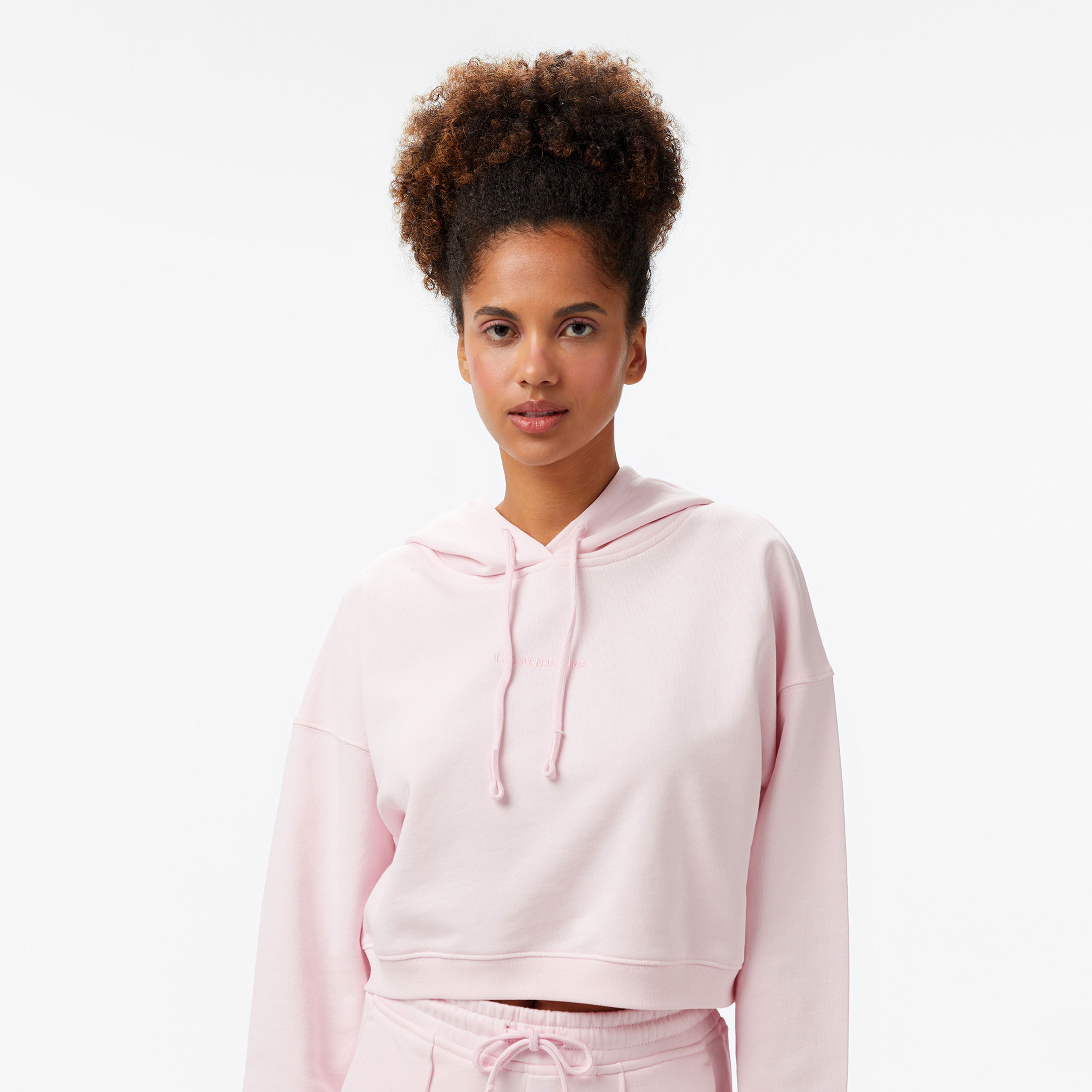 Les Benjamins Kadın Pembe Hoodie