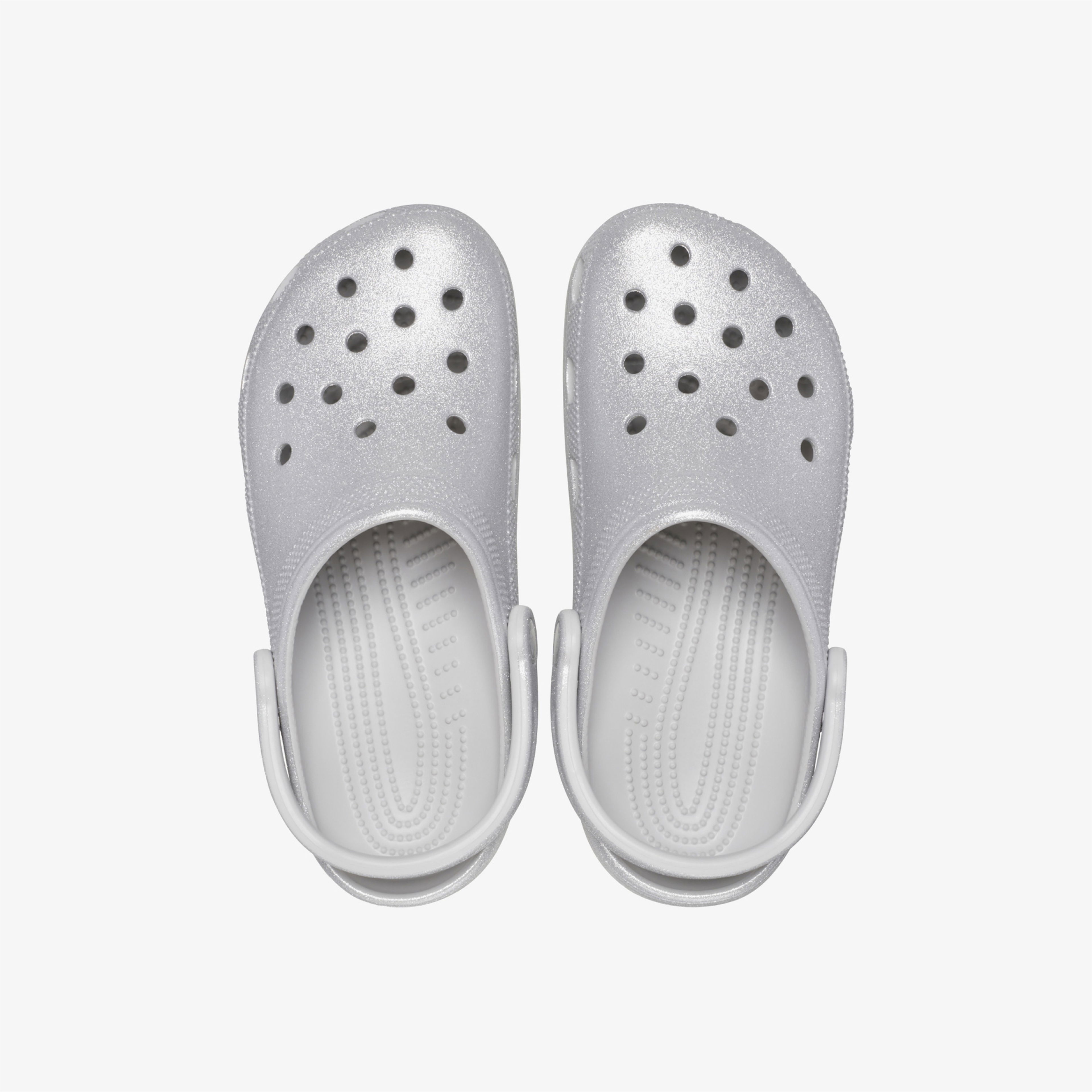 Crocs Classic Glitter Clog Unisex Gri Terlik