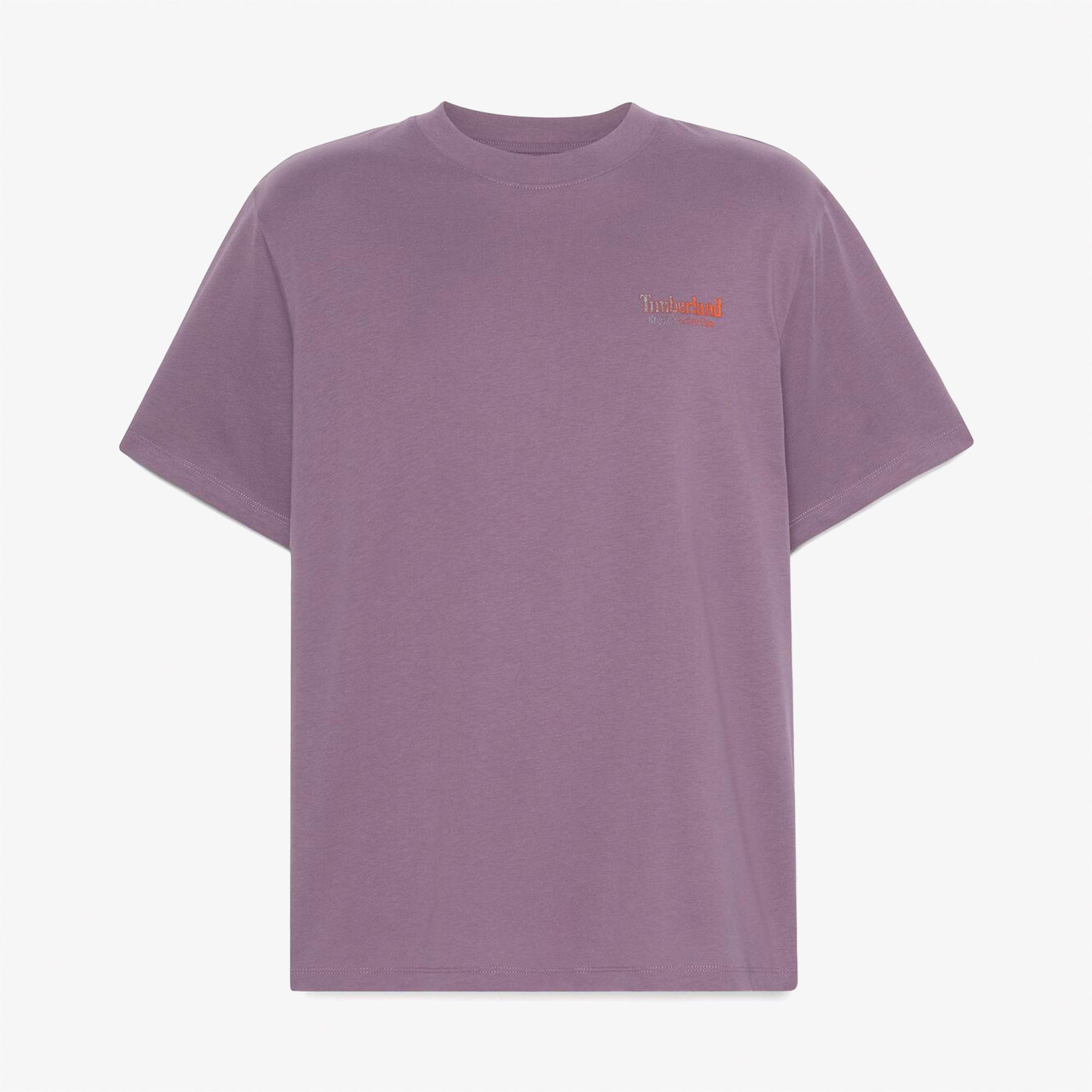 Timberland Rugged Active Gear Back Graphic Erkek Mor T-Shirt