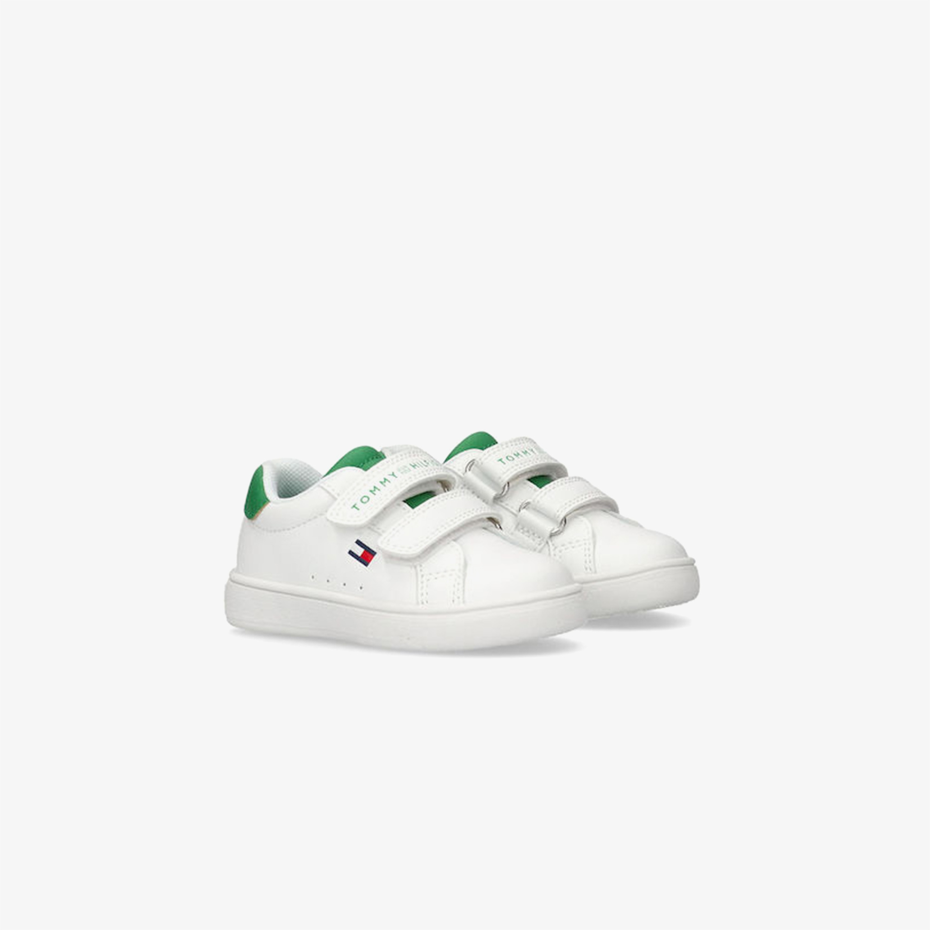 Tommy Hilfiger Flag Velcro Bebek Beyaz/Yeşil Spor Ayakkabı