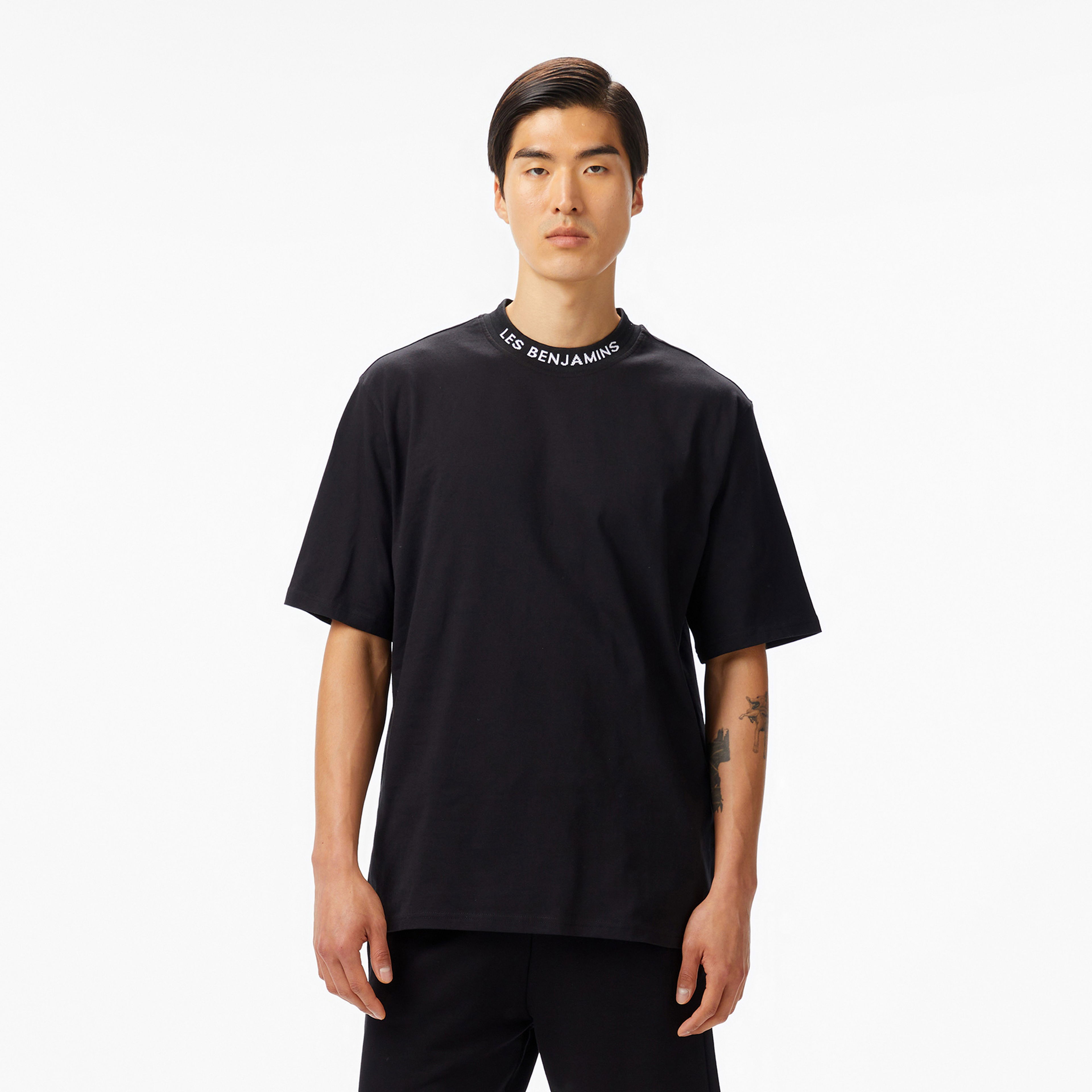 Les Benjamins 405 Erkek Siyah T-Shirt