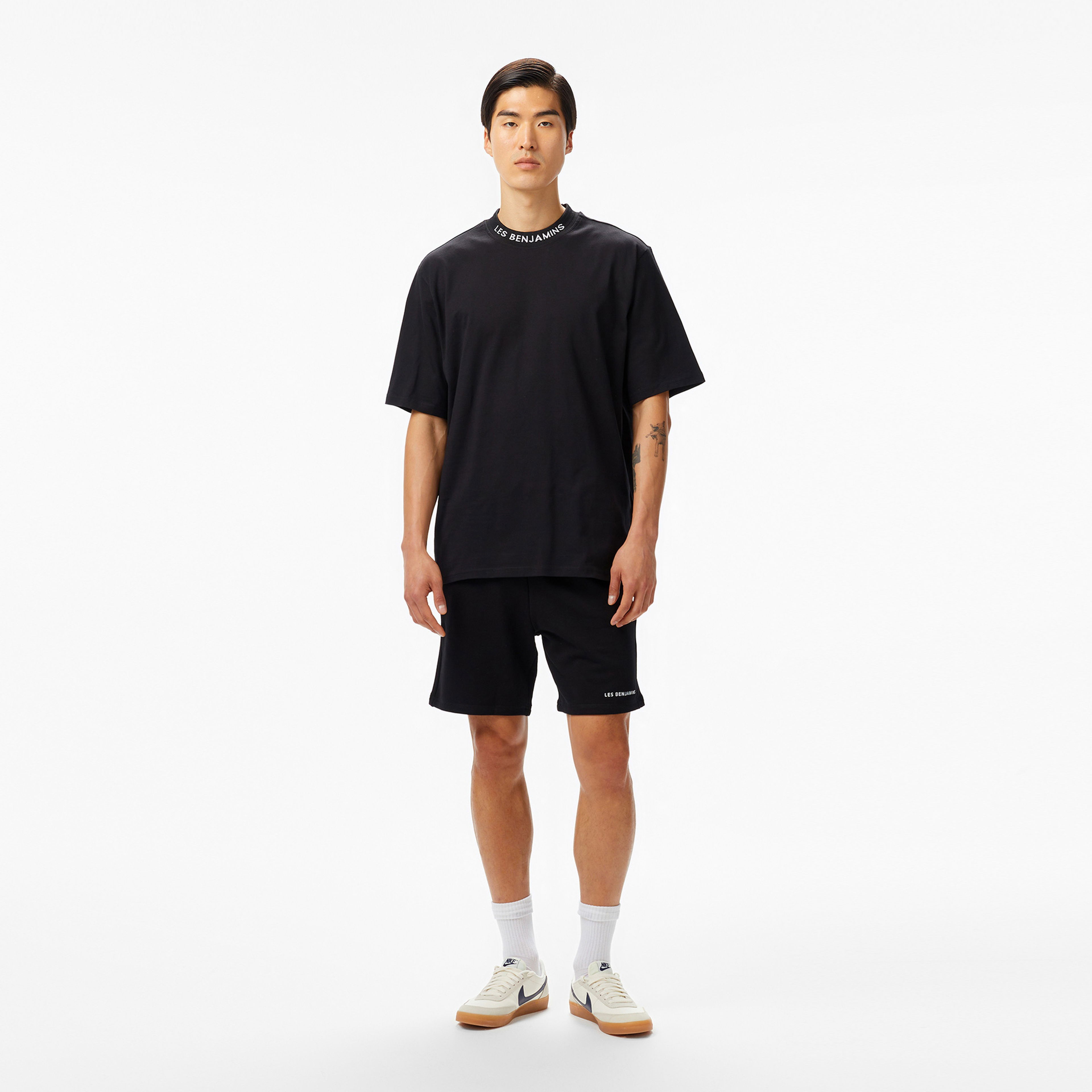Les Benjamins 405 Erkek Siyah T-Shirt