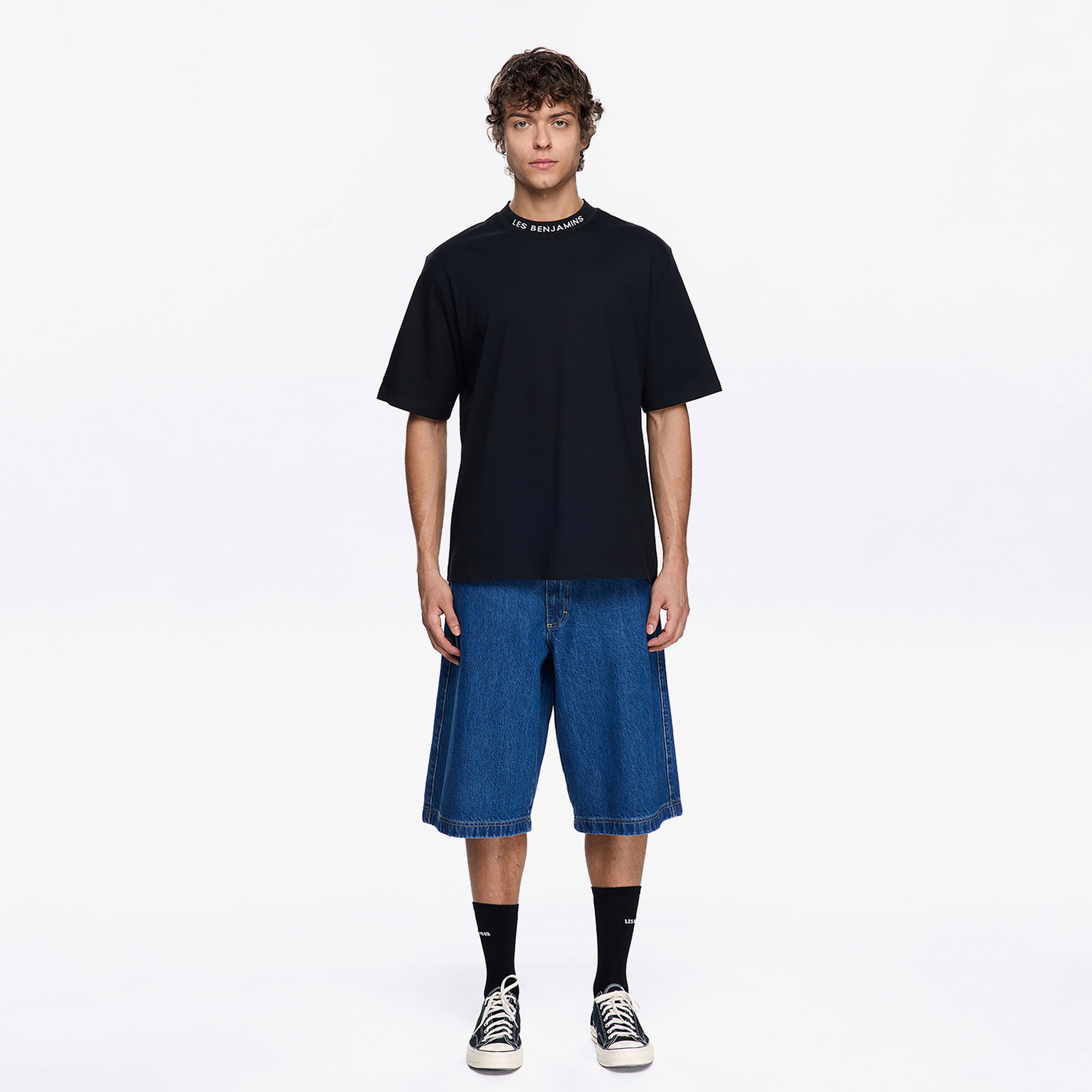 Les Benjamins 405 Erkek Siyah T-Shirt