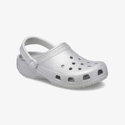 Crocs Classic Glitter Clog Unisex Gri Terlik