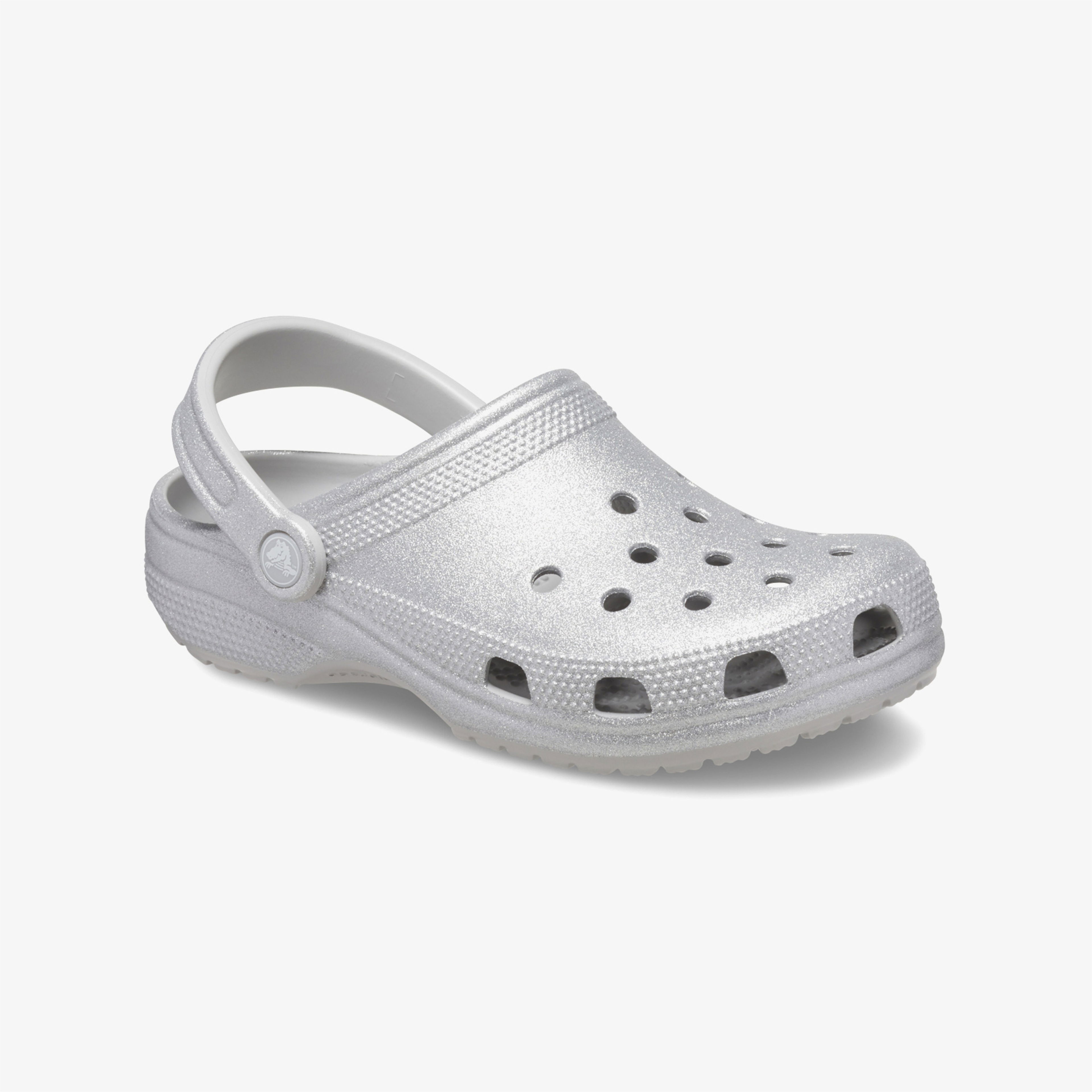Crocs Classic Glitter Clog Unisex Gri Terlik