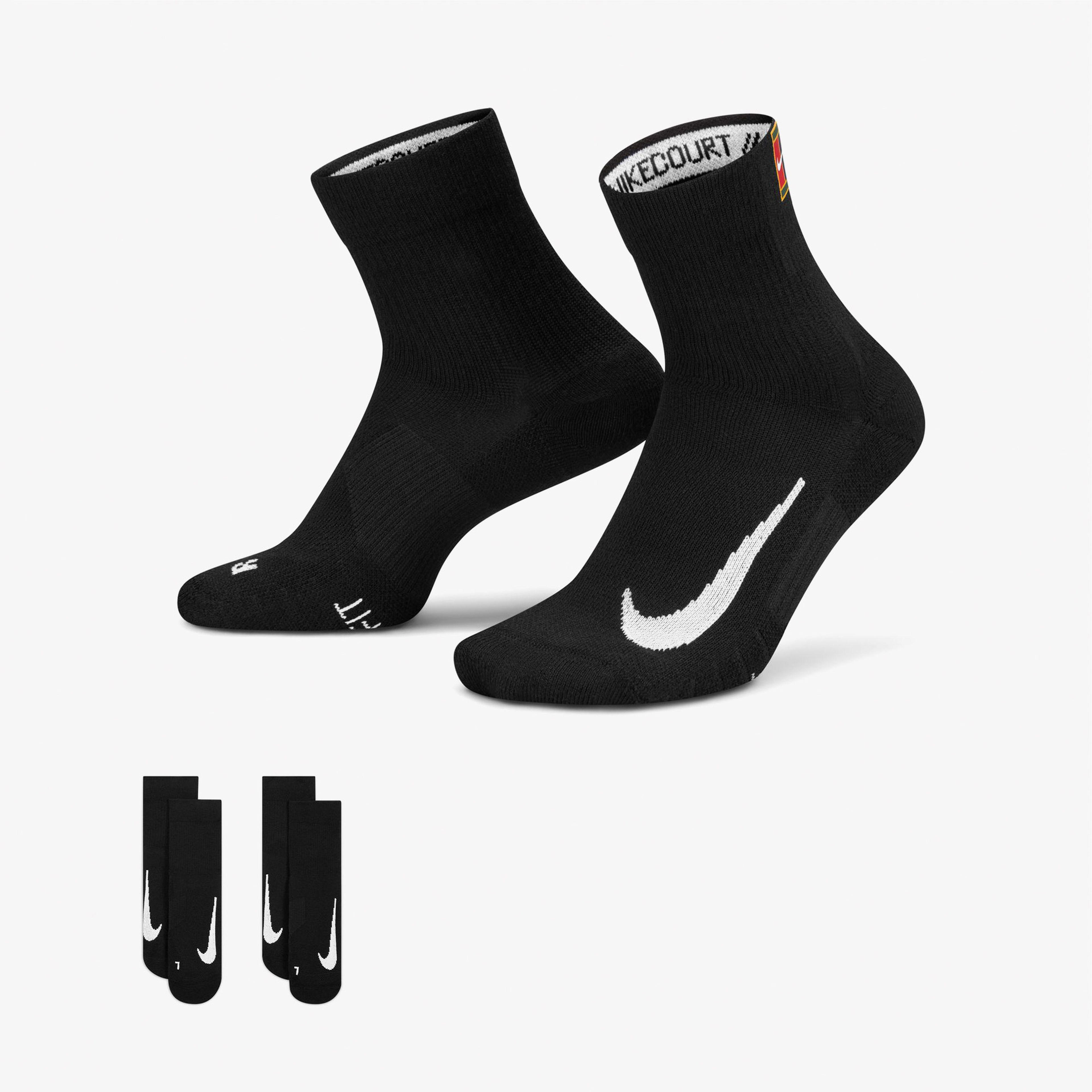 Nike Court Multiplier Max Unisex Siyah Çorap